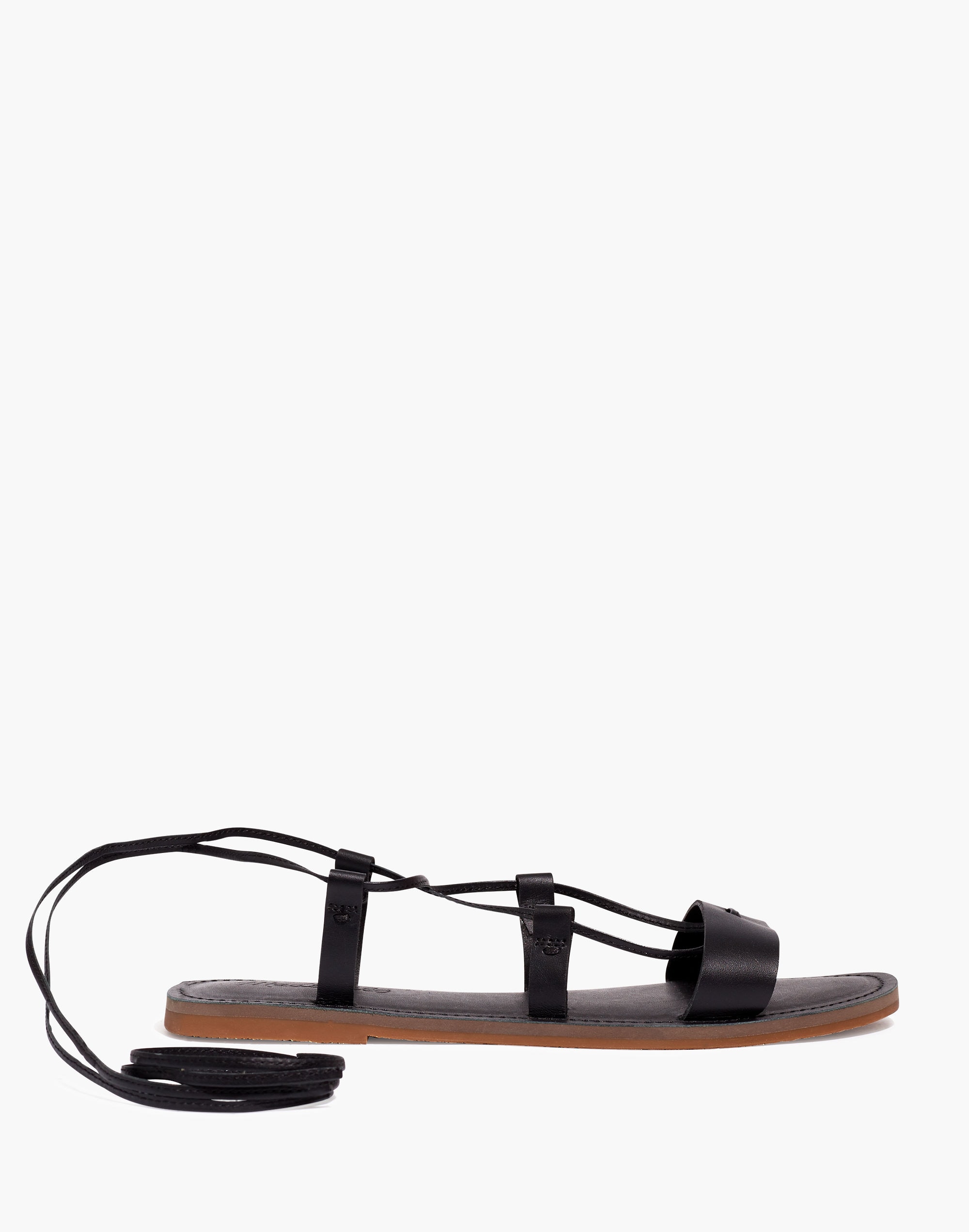 The Boardwalk Lace-Up Sandal in Leather
