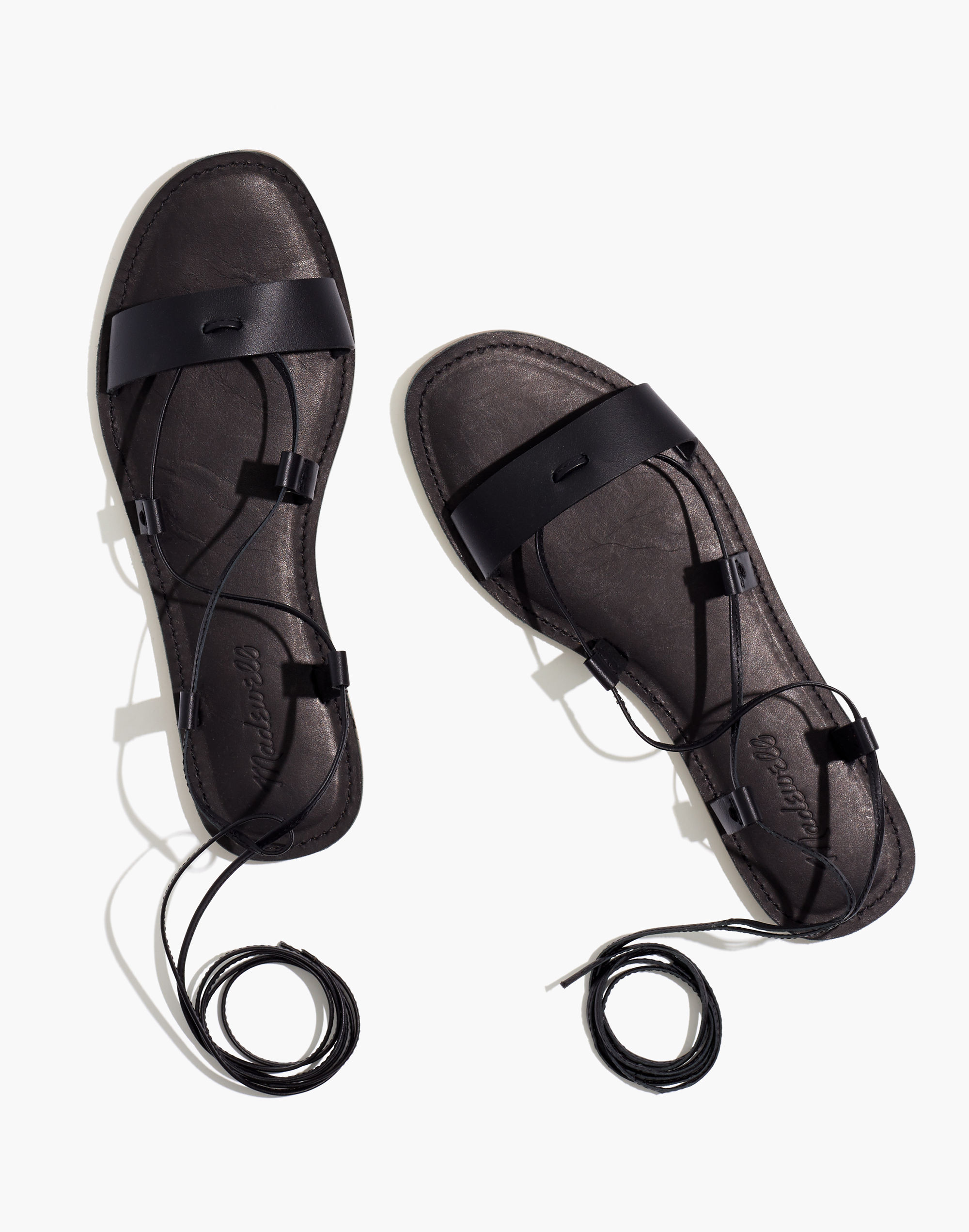 The Boardwalk Lace-Up Sandal in Leather