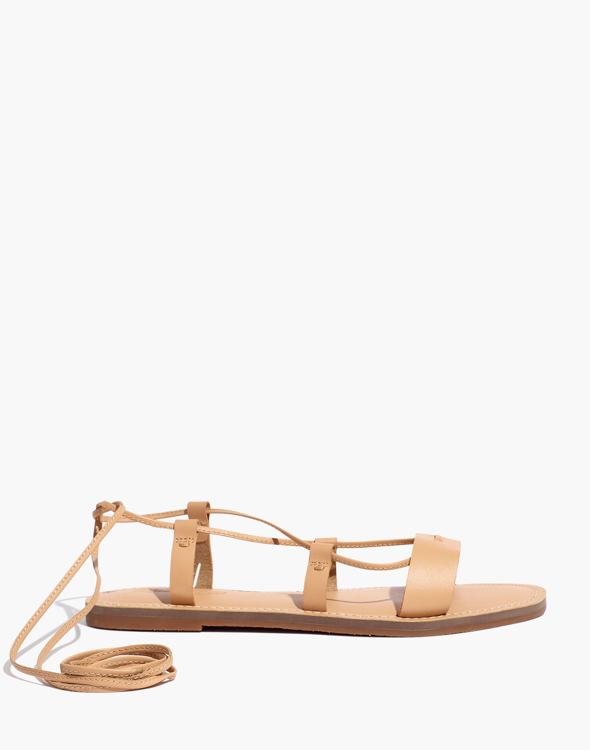 The Boardwalk Lace-Up Sandal in Leather