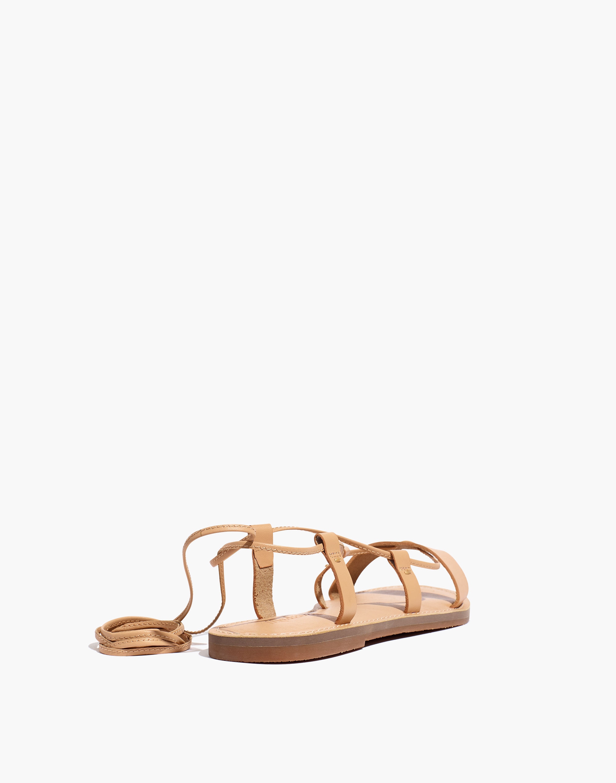 The Boardwalk Lace-Up Sandal in Leather