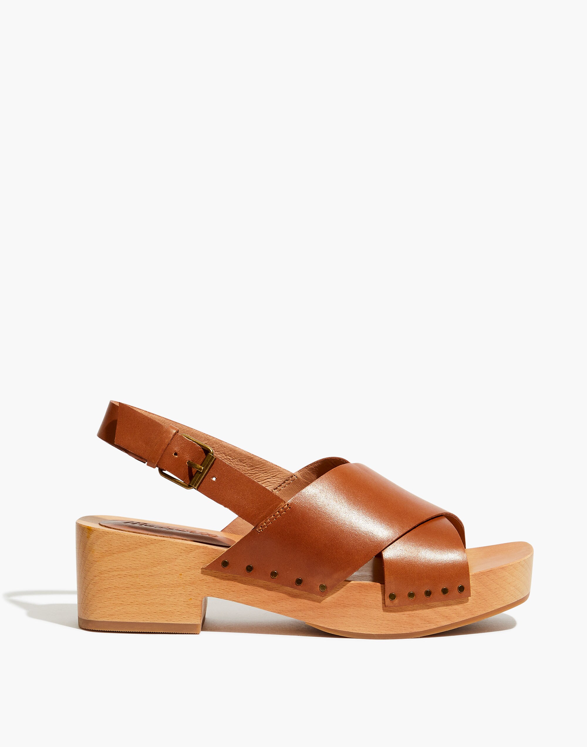The Farrah Slingback Clog in Vachetta Leather