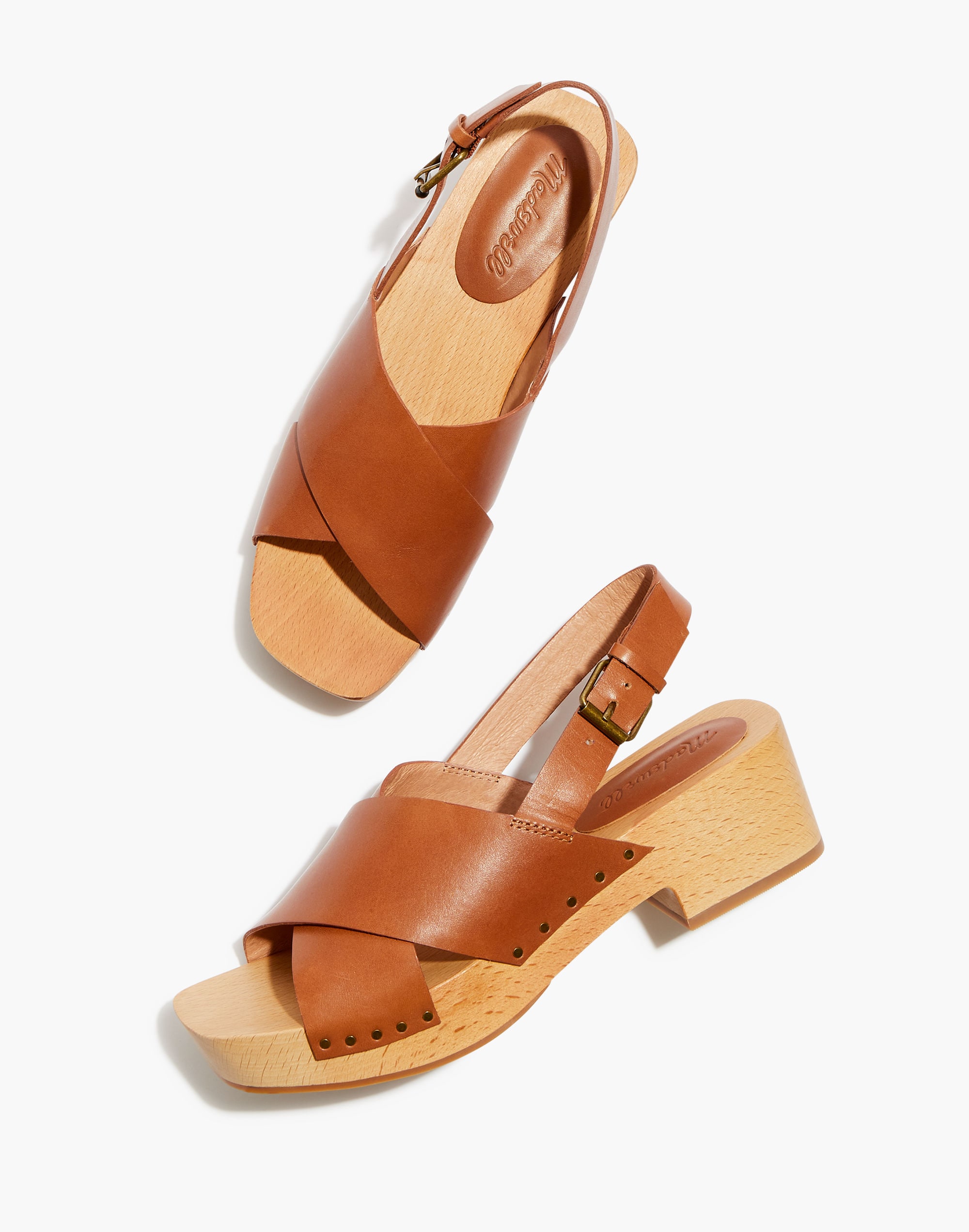 The Farrah Slingback Clog in Vachetta Leather