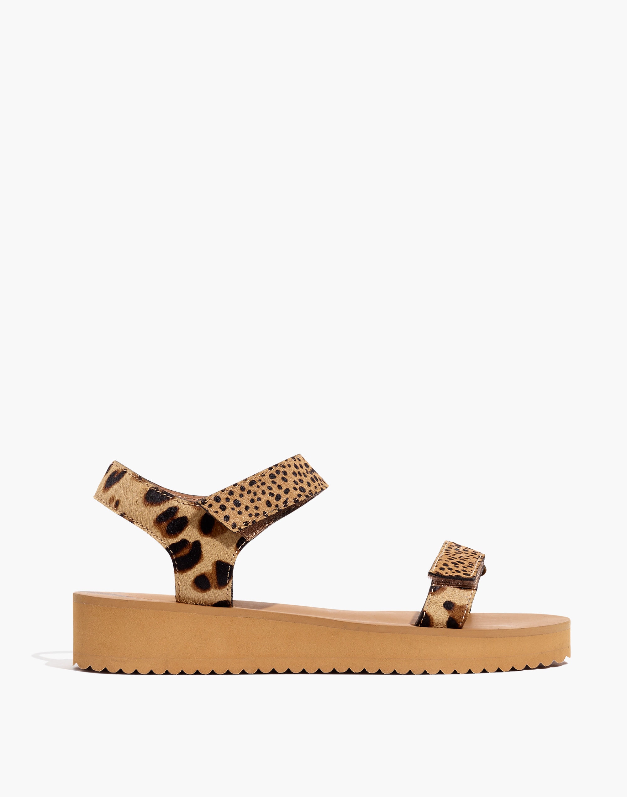 The Maggie Sandal in Spot Mix Calf Hair