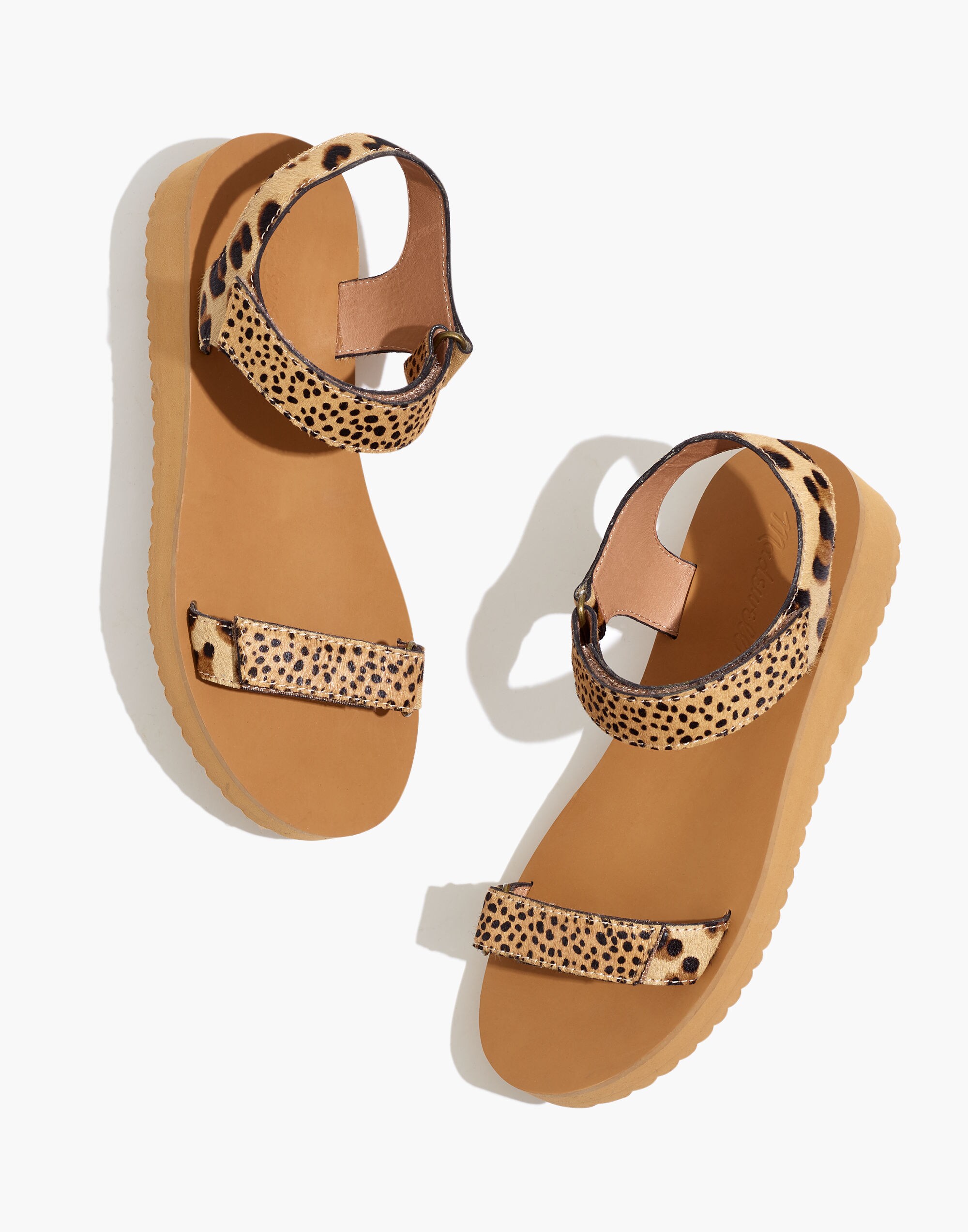 The Maggie Sandal in Spot Mix Calf Hair