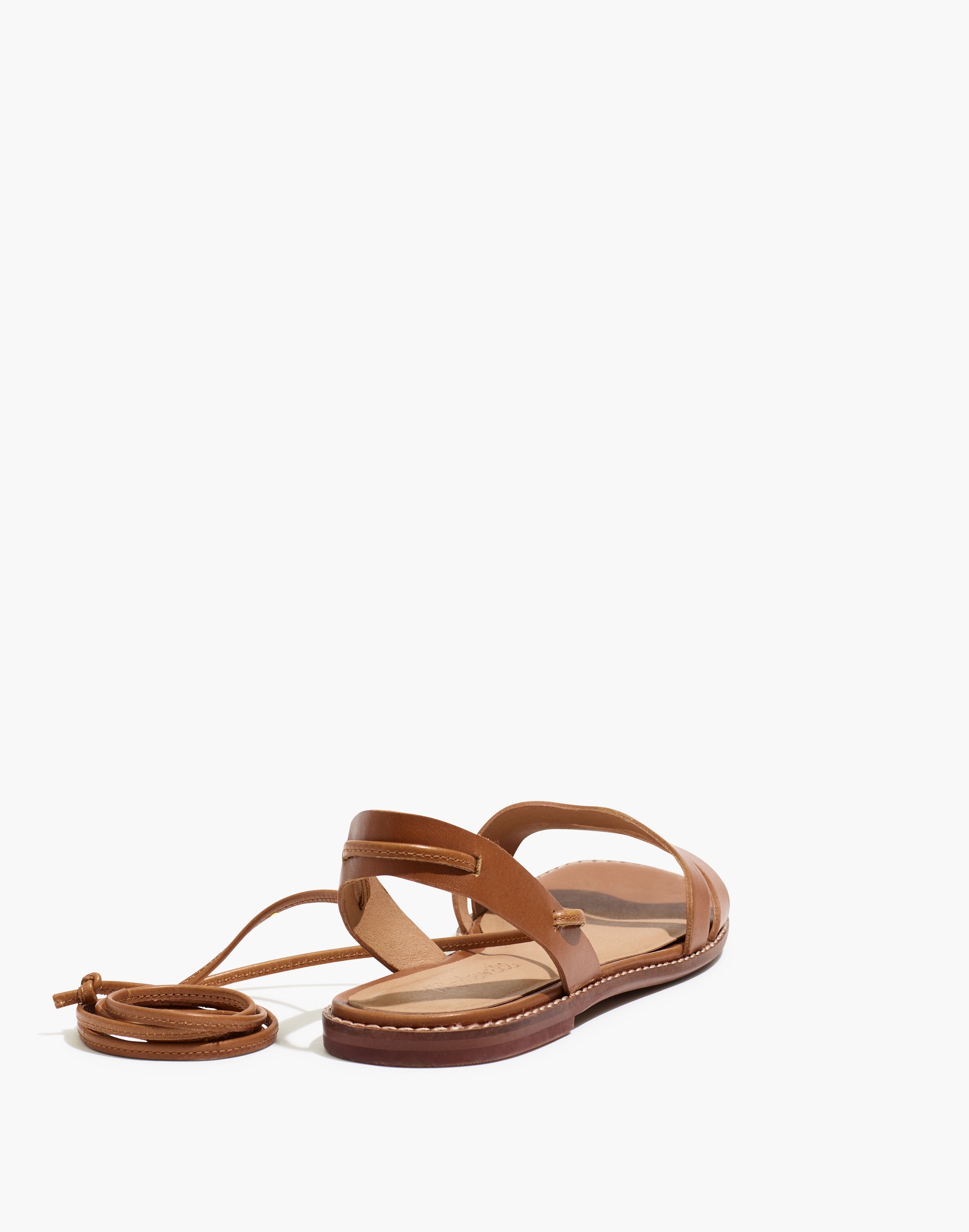 The Wave Lace-Up Sandal in Leather