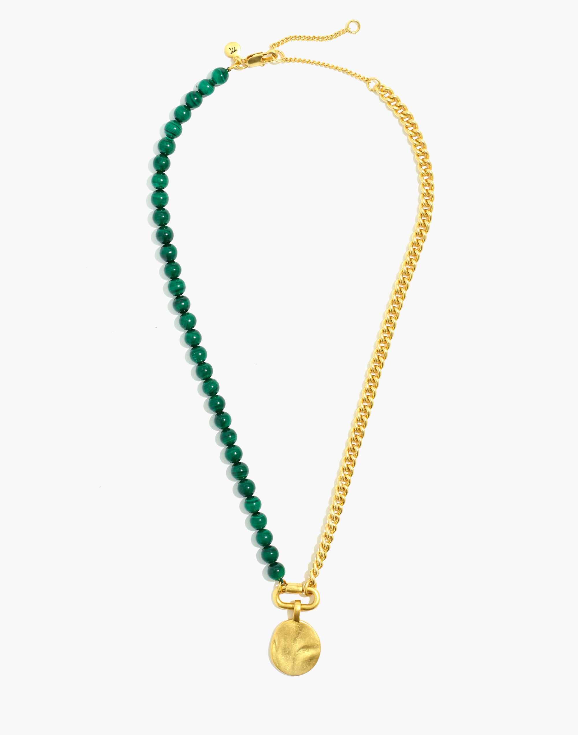 Half-and-Half Carabiner Chain Necklace