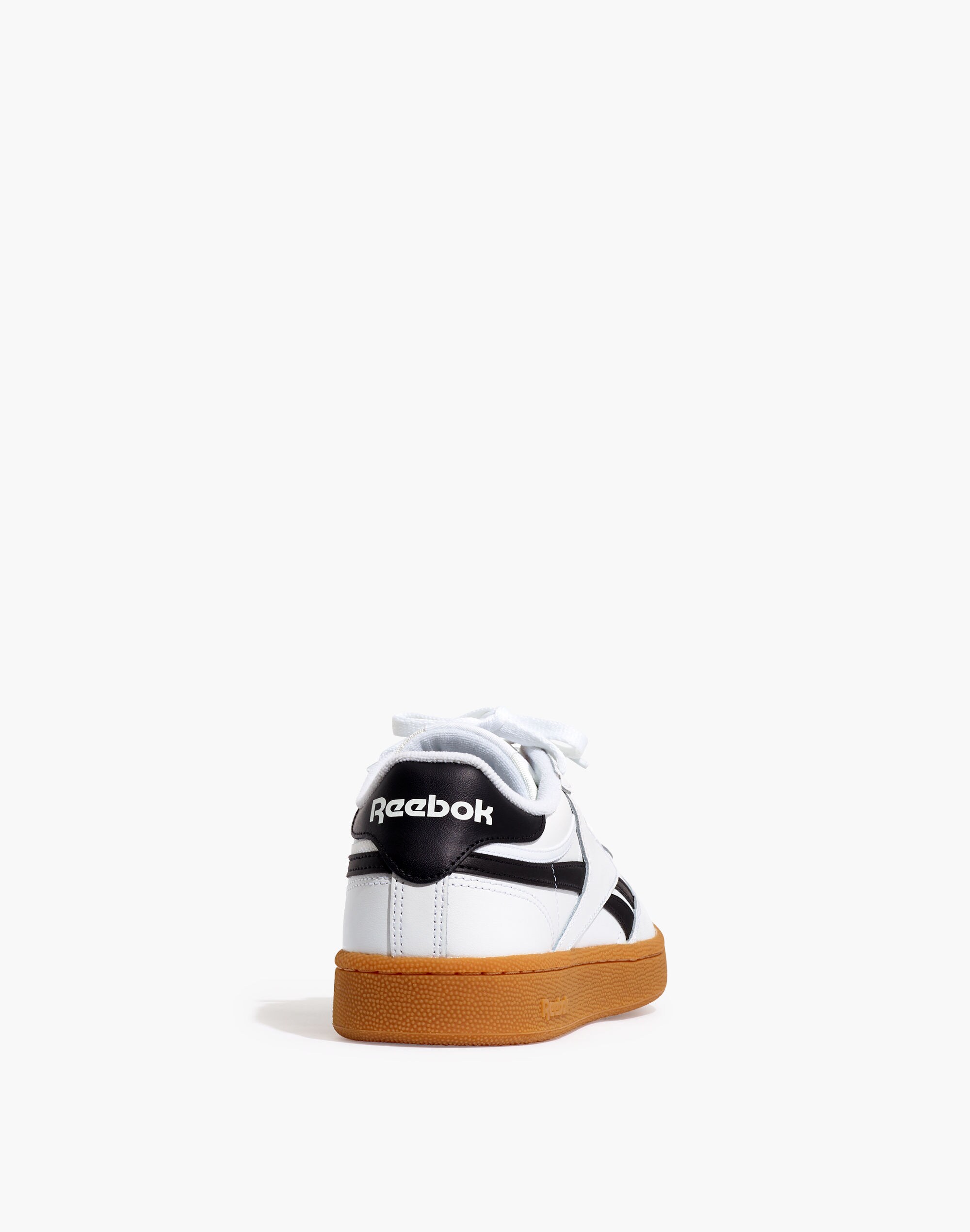 Reebok&reg; Leather Club C Revenge Sneakers in White and Black