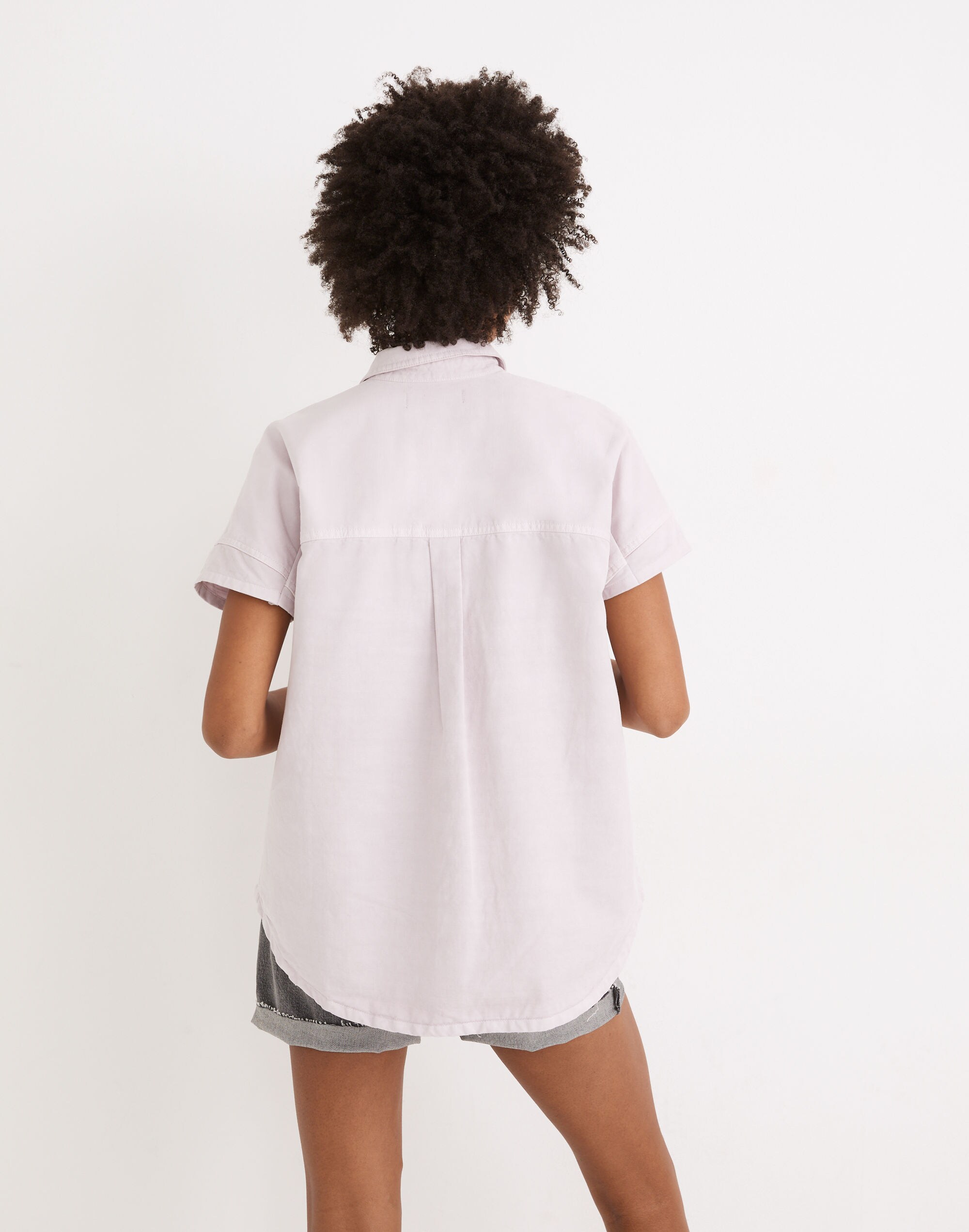 Cap-Sleeve Utility Shirt