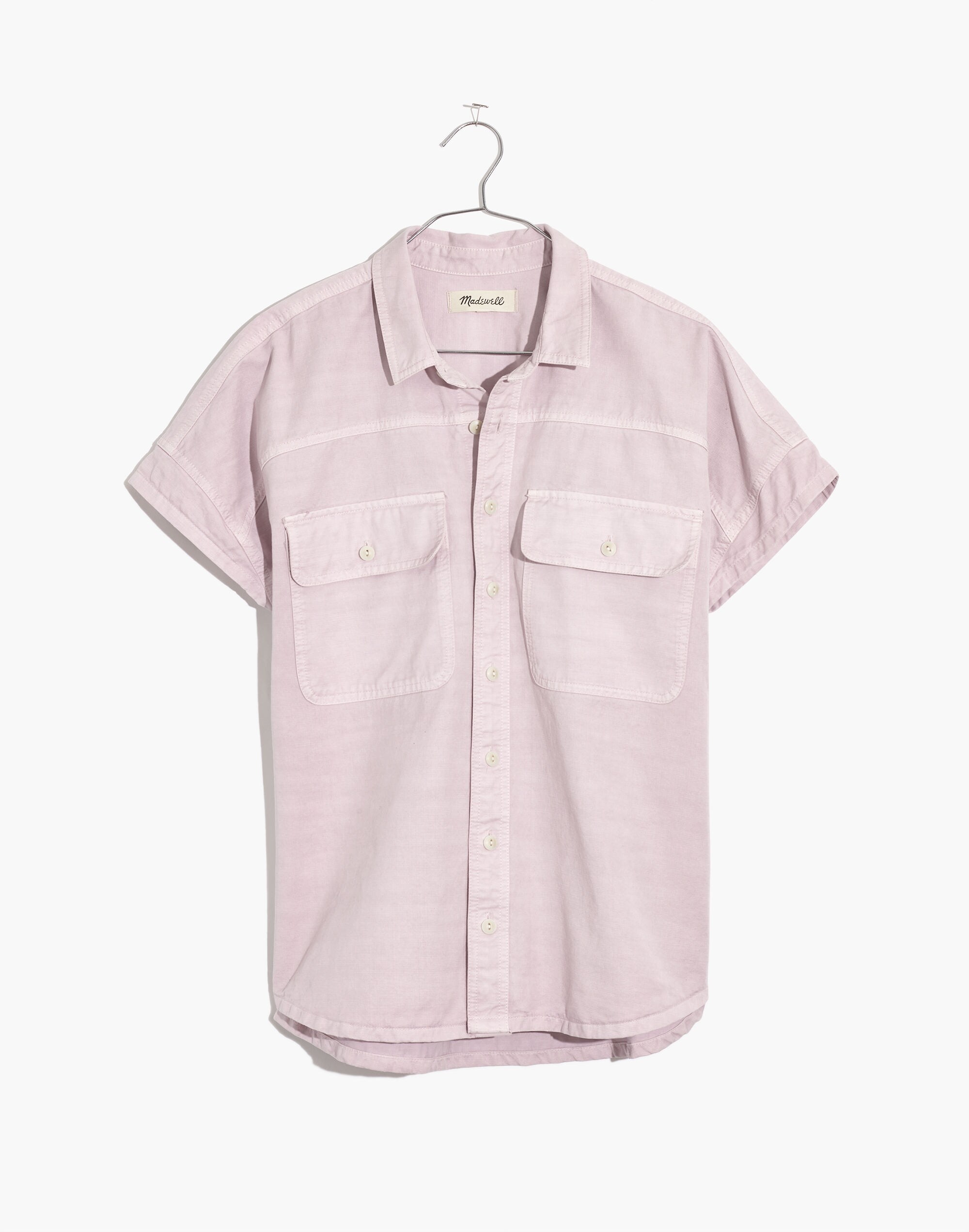 Cap-Sleeve Utility Shirt