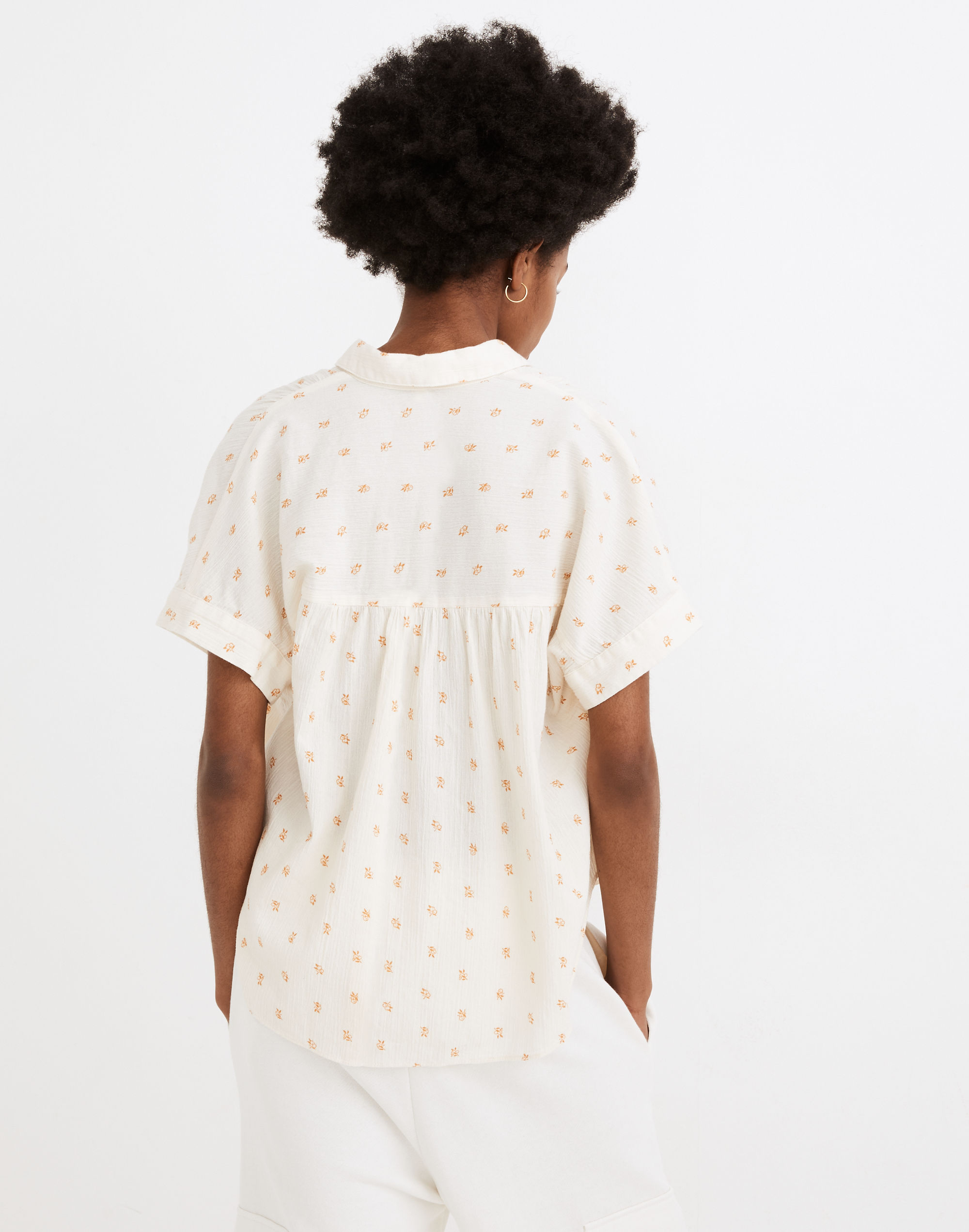 Hilltop Shirt in Mini Oranges