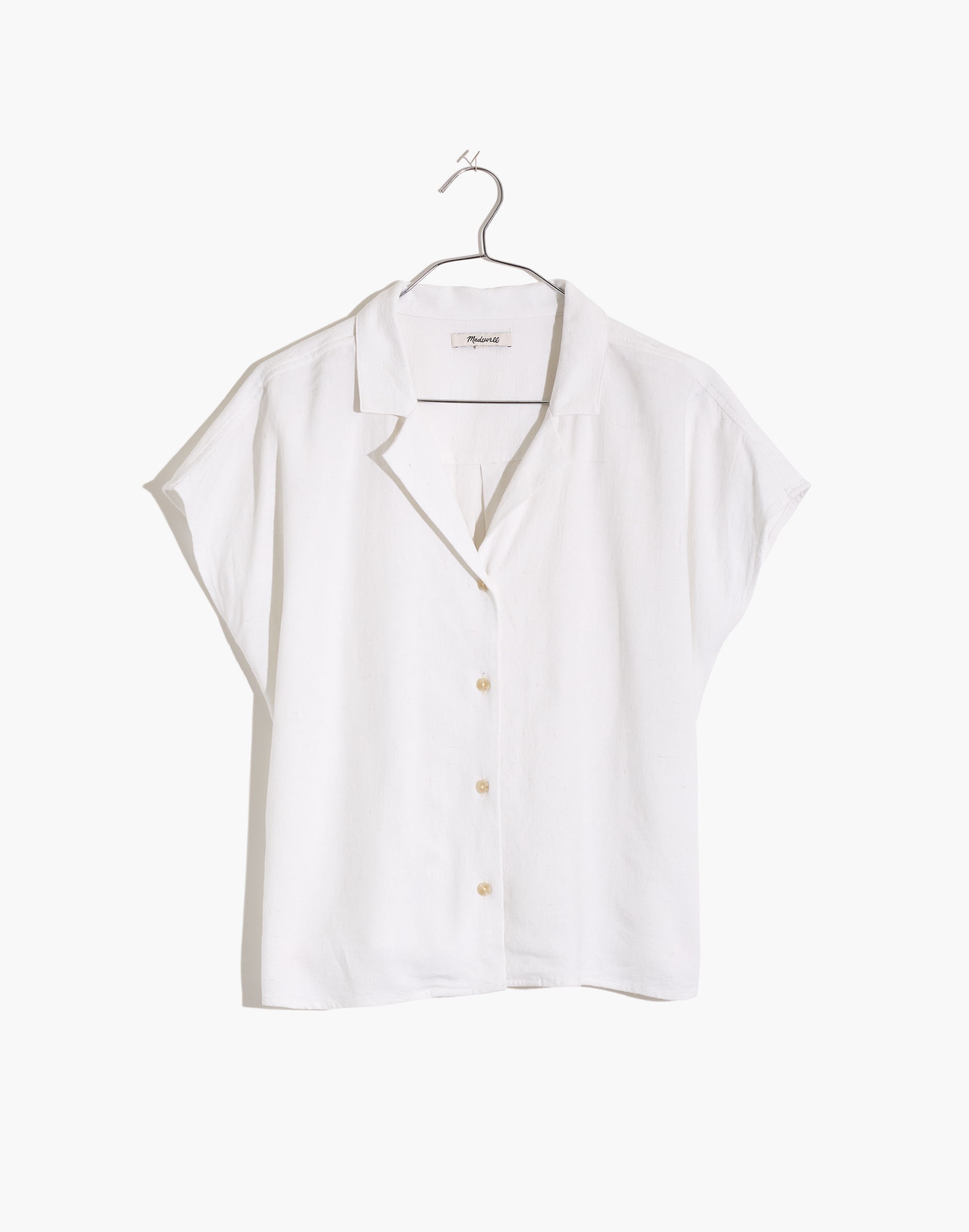 Cap-Sleeve Camp Shirt