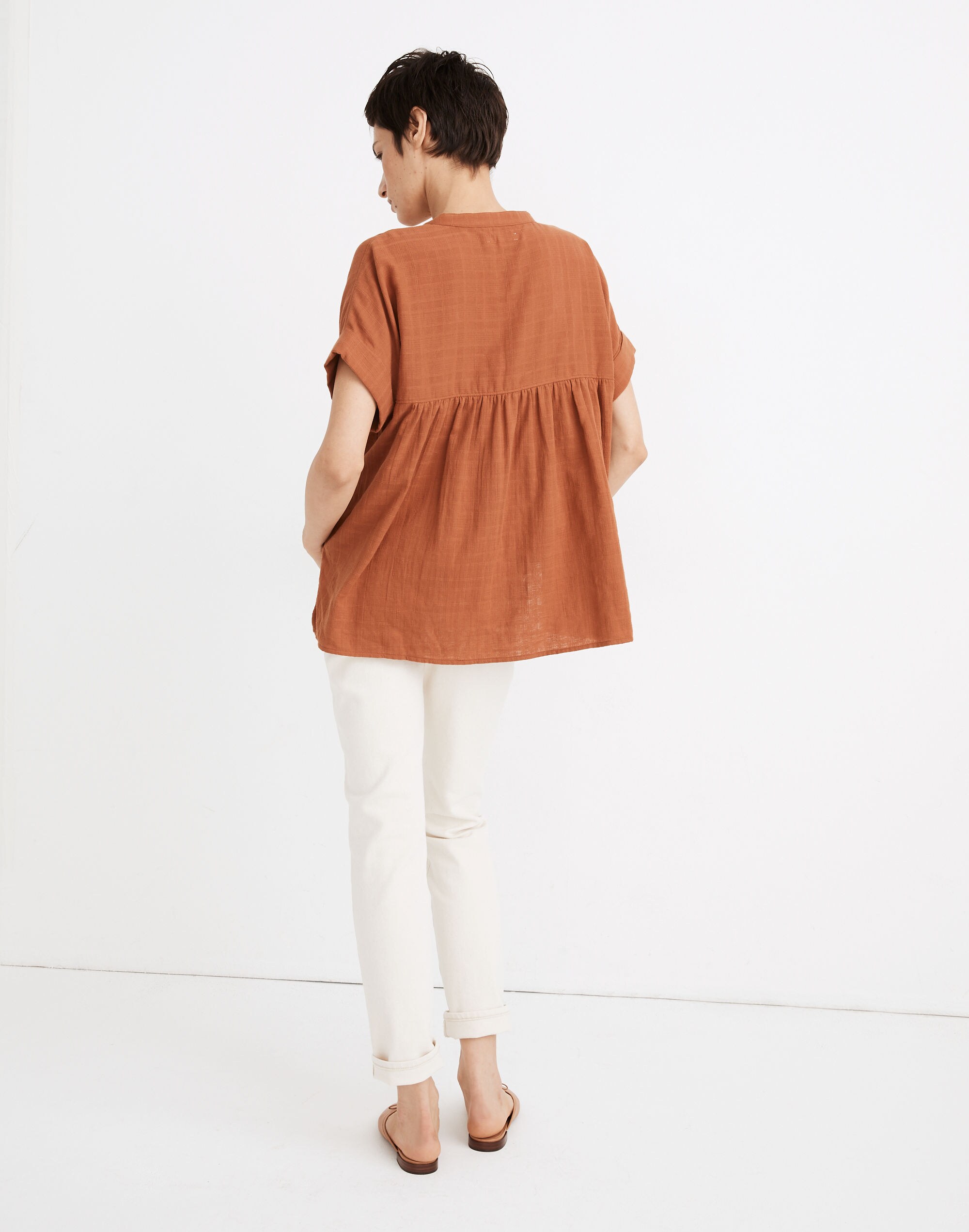 Lakeline Popover Shirt in Textural Plaid