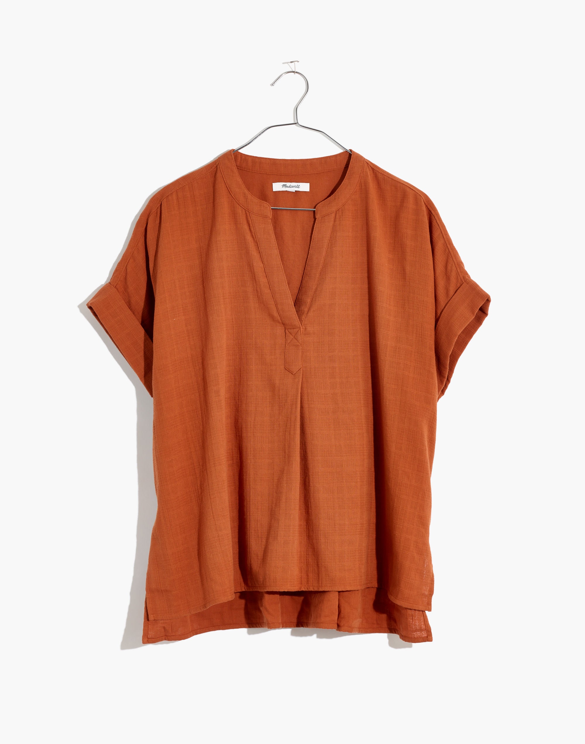 Lakeline Popover Shirt in Textural Plaid