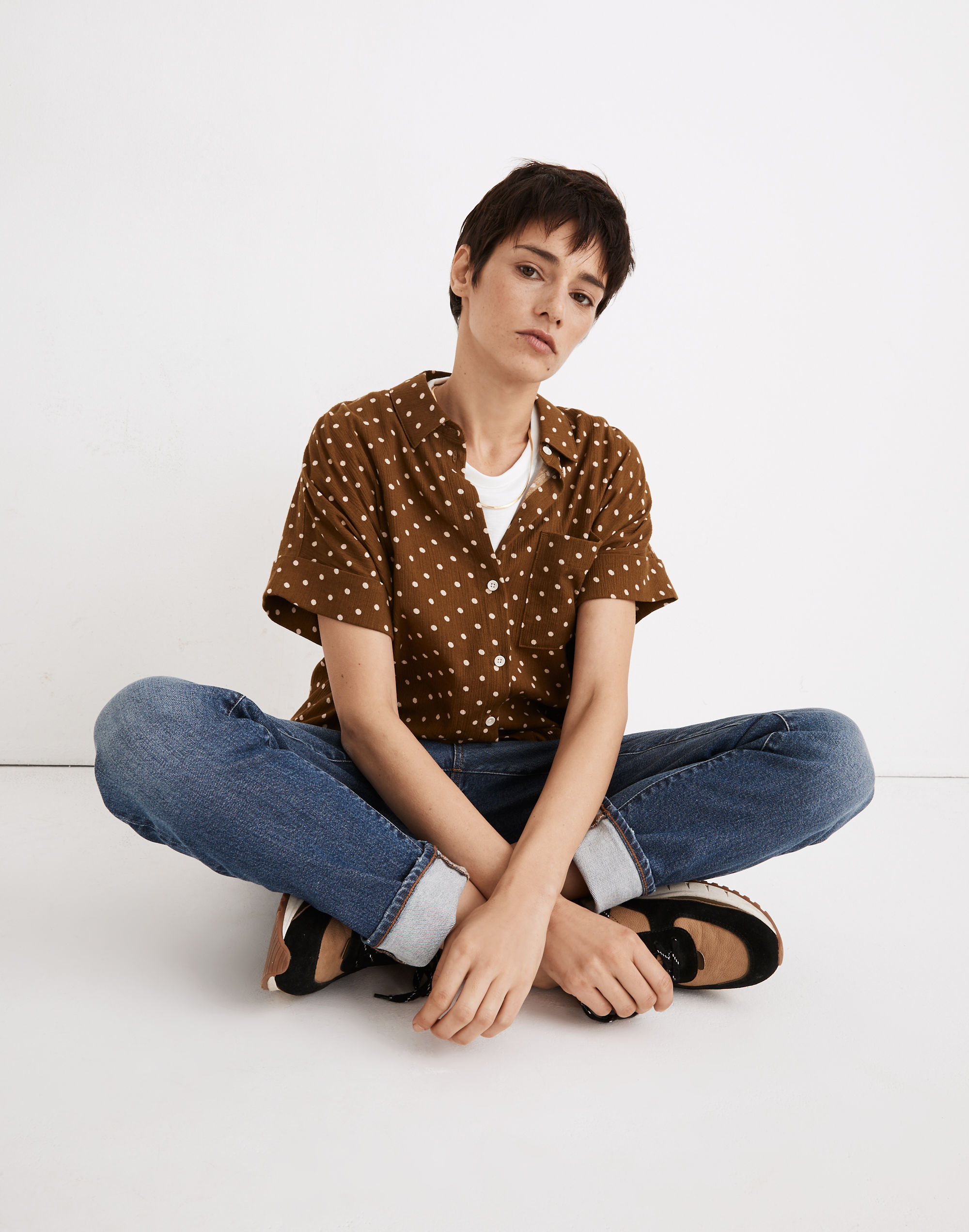 Daily Shirt in Dot Print