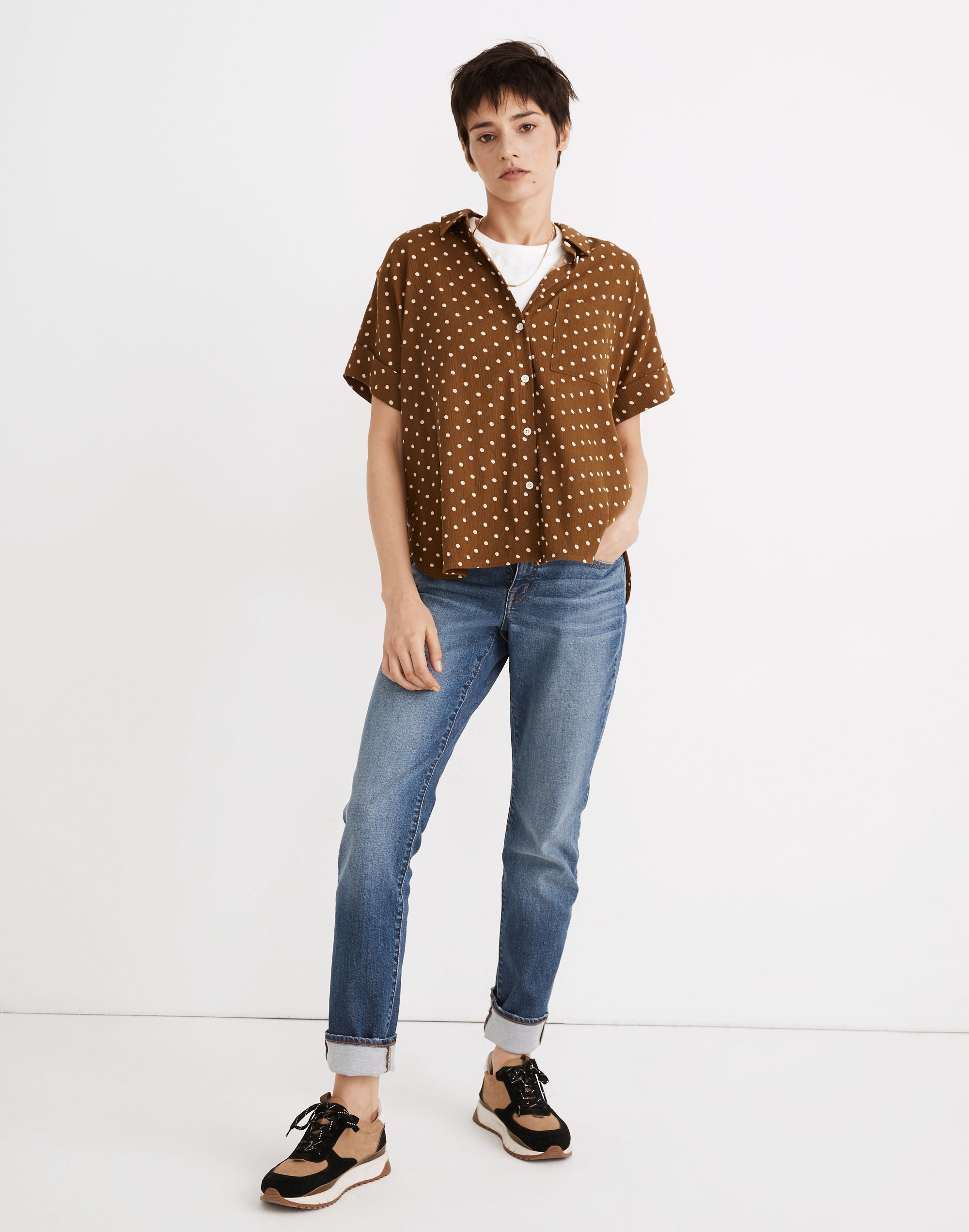 Daily Shirt in Dot Print