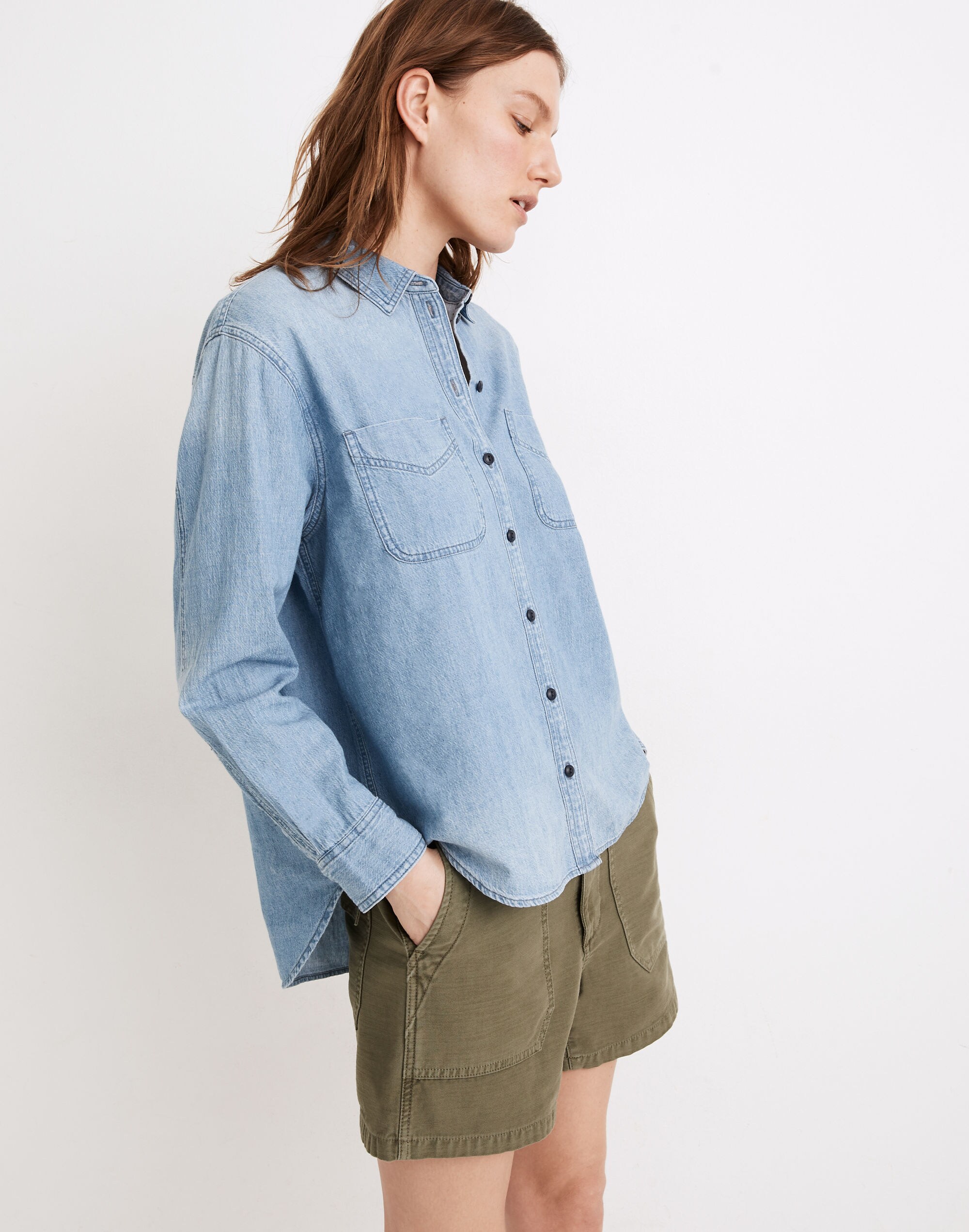 Denim Classic Ex-Boyfriend Shirt in Haviland Wash