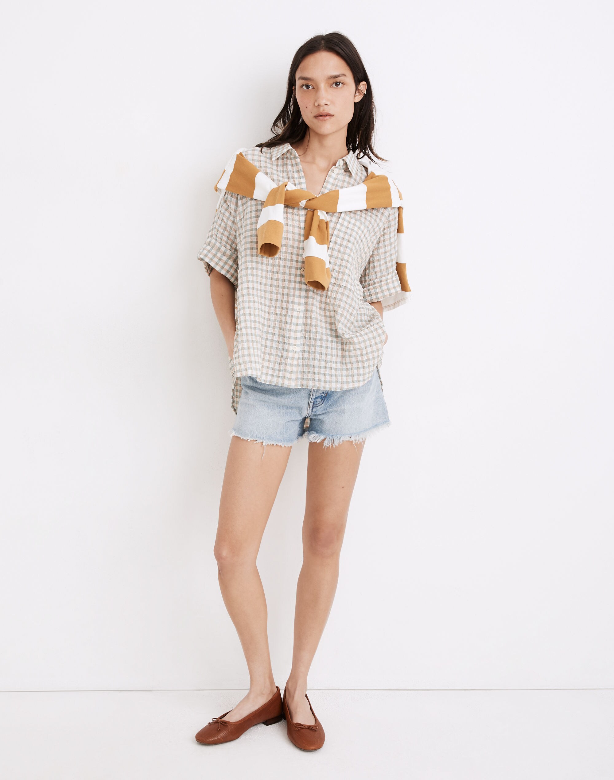 Gingham Seersucker Daily Shirt