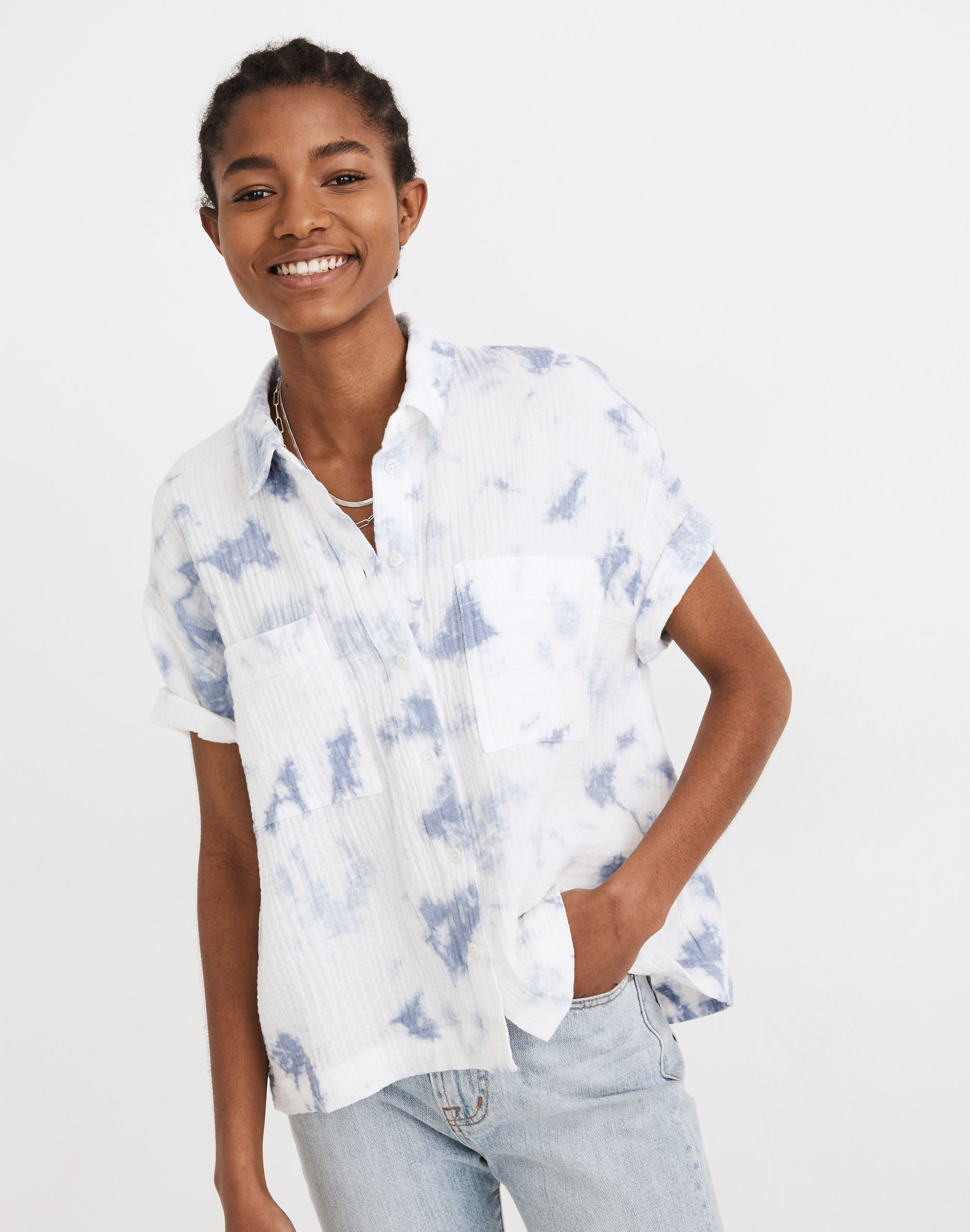 lightspun beachside shirt in tie-dye