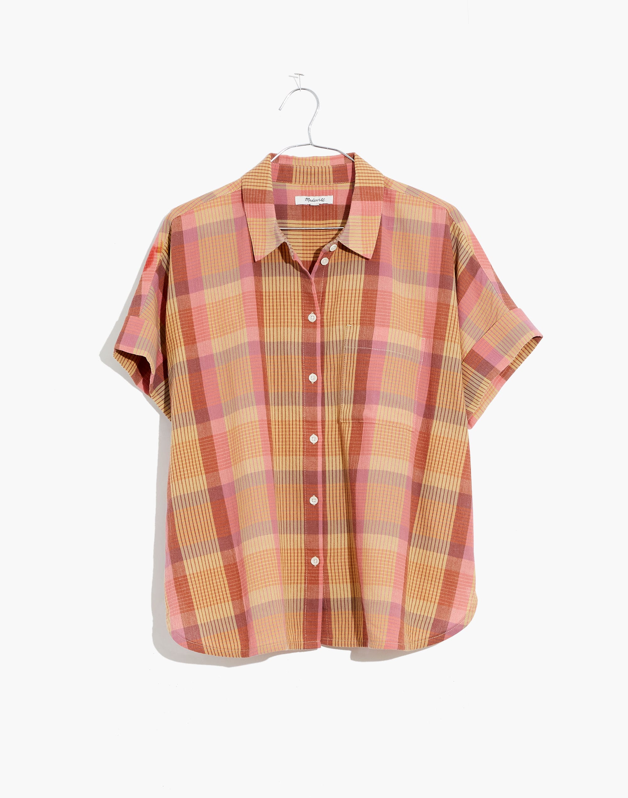 Daily Shirt in Neon Madras Plaid