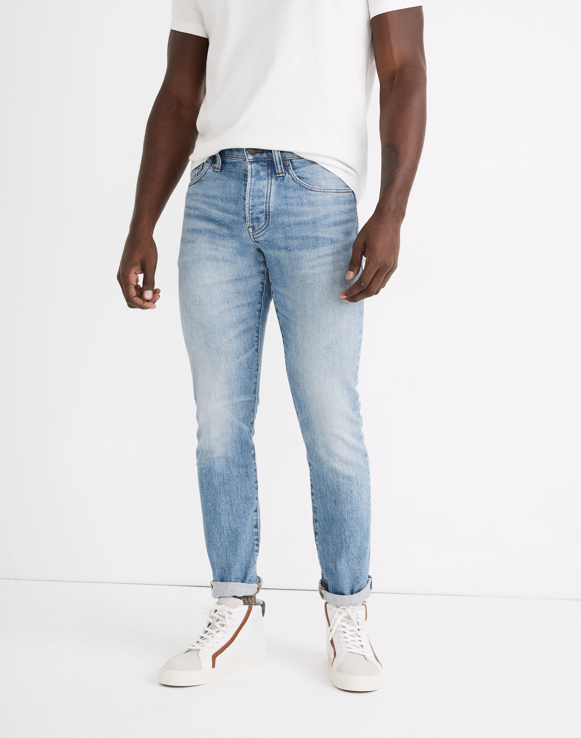 Athletic Slim Authentic Flex Selvedge Jeans in Gosbrook Wash