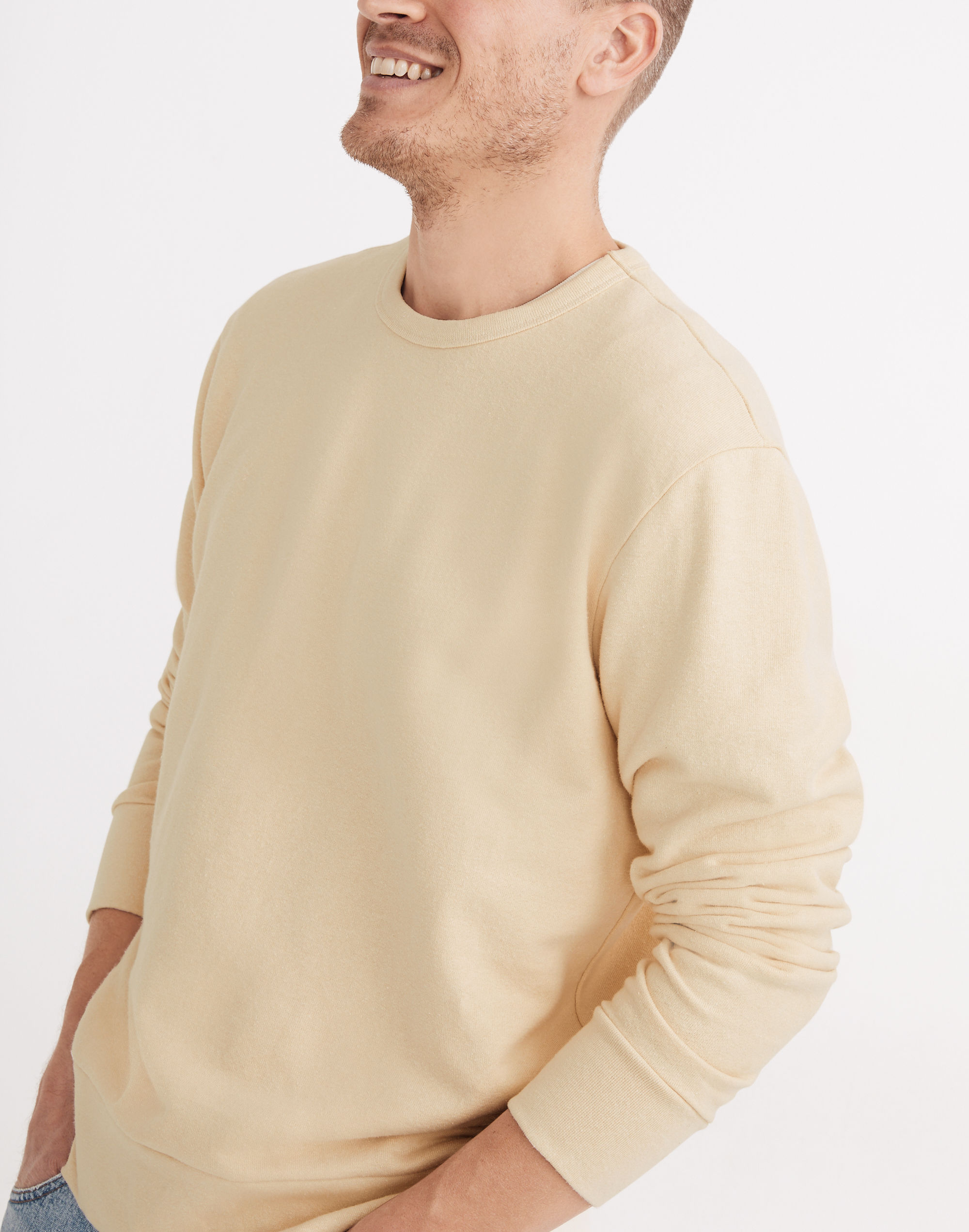 Hemp-Cotton Crewneck Sweatshirt