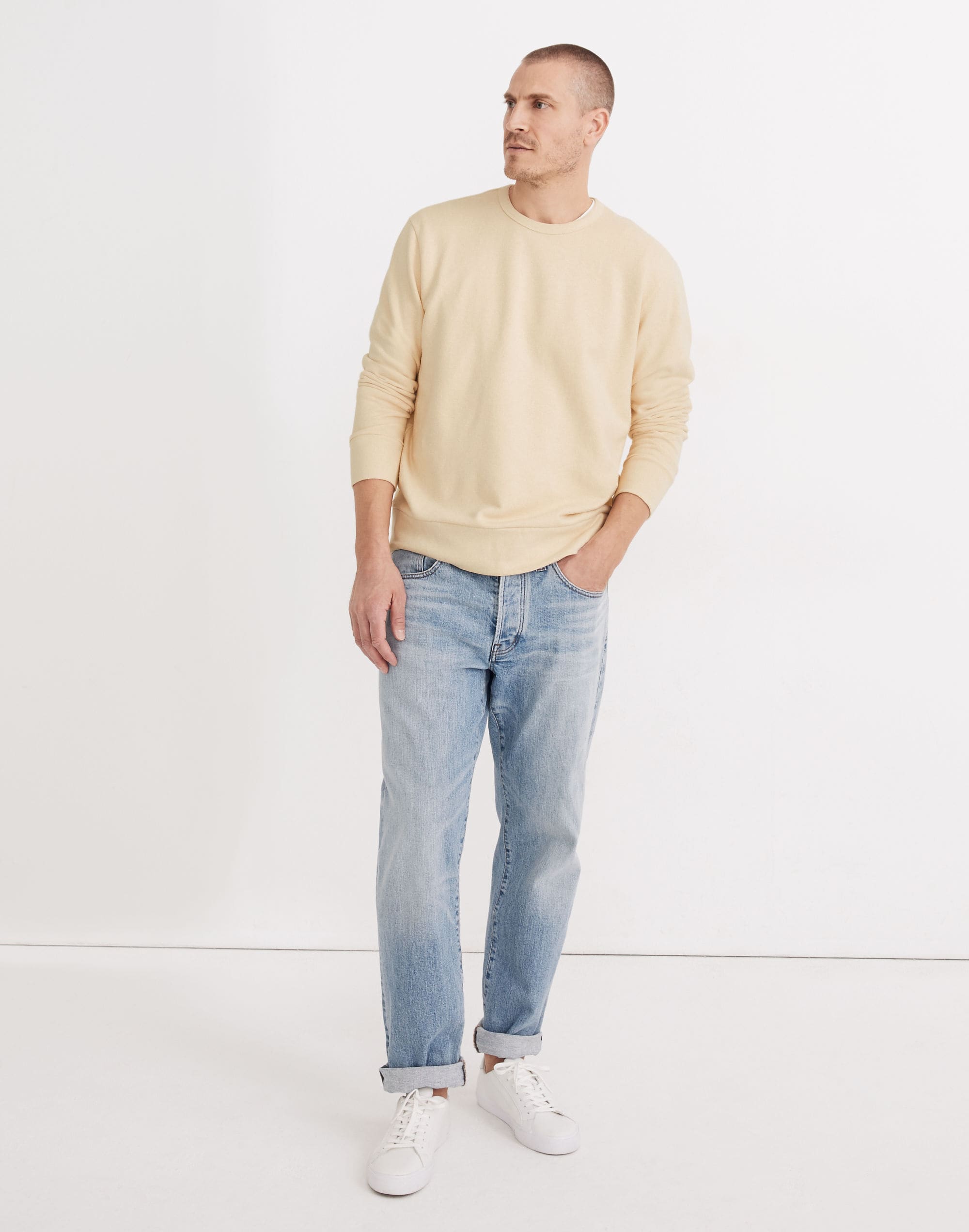 Hemp-Cotton Crewneck Sweatshirt