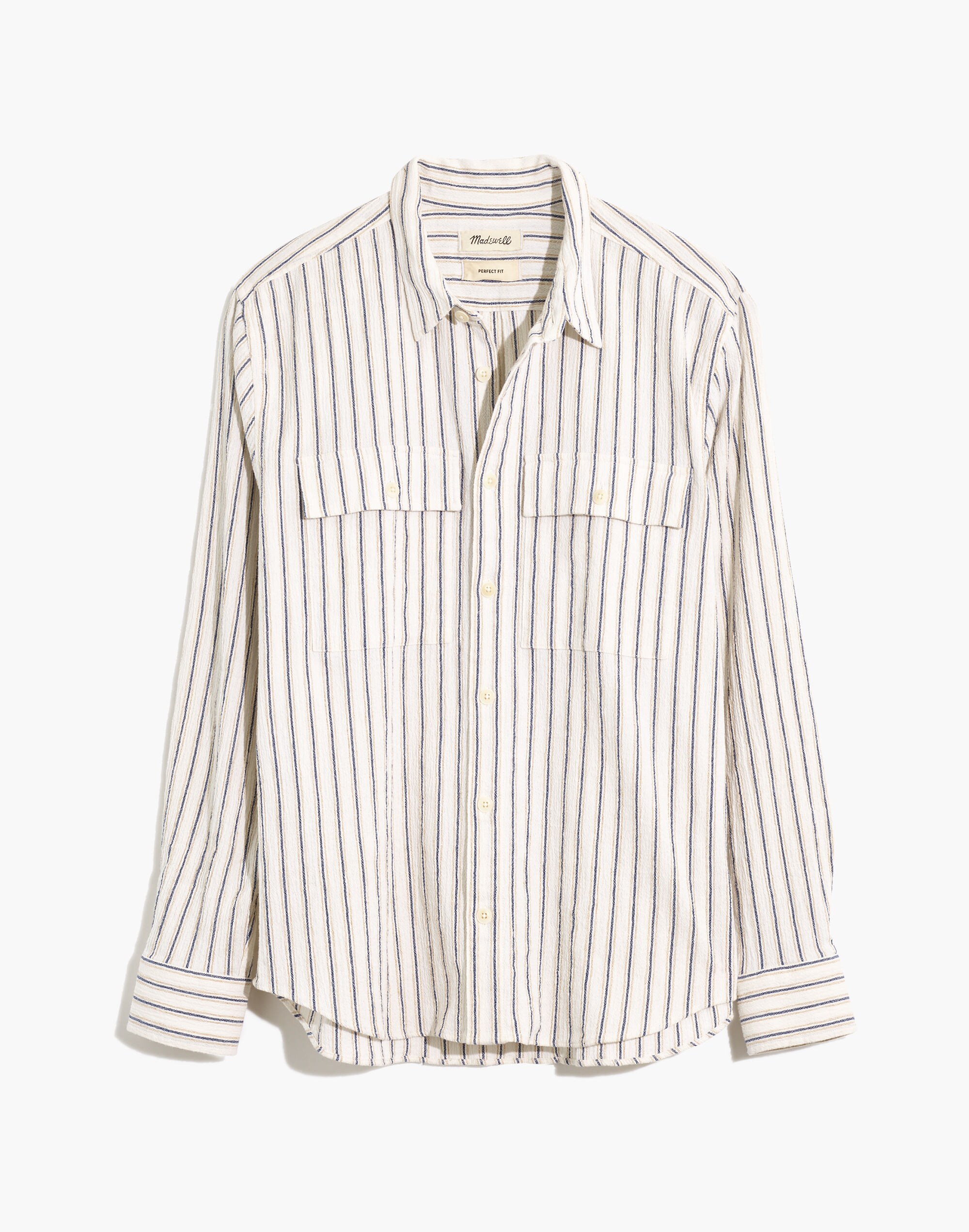 Perfect Long-Sleeve Shirt in Bridger Stripe