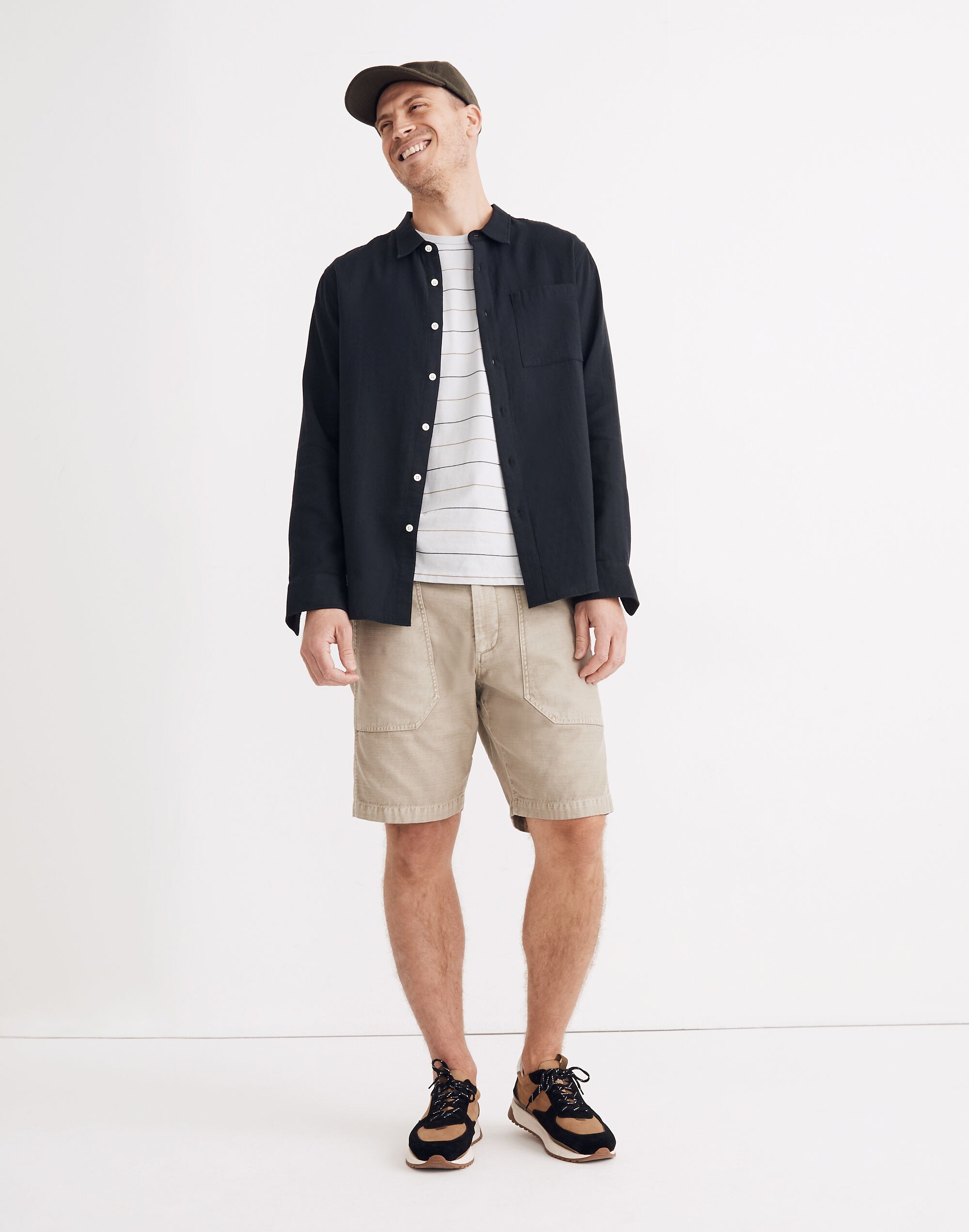 Textured Cotton Perfect Long-Sleeve Shirt