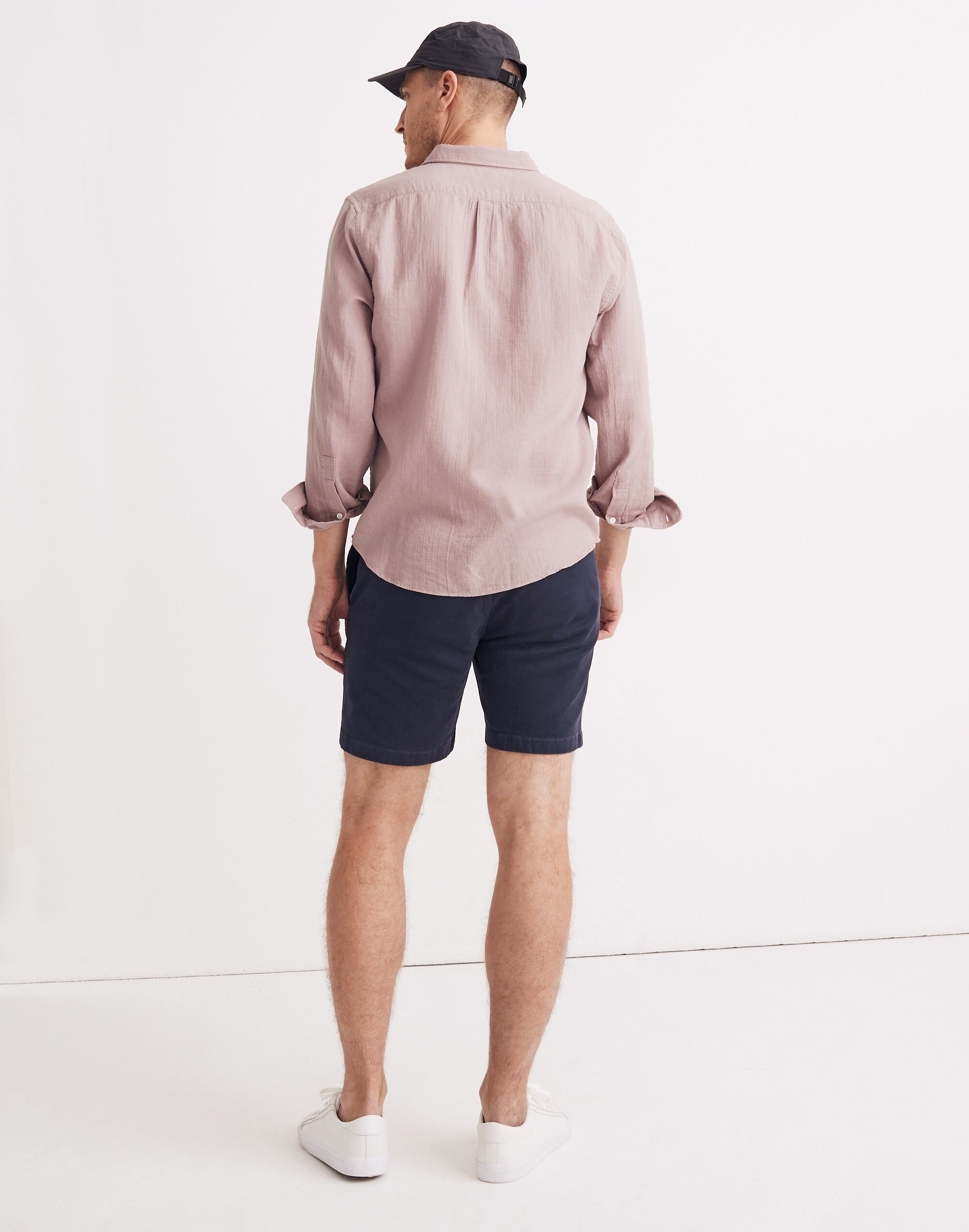 Textured Cotton Perfect Long-Sleeve Shirt