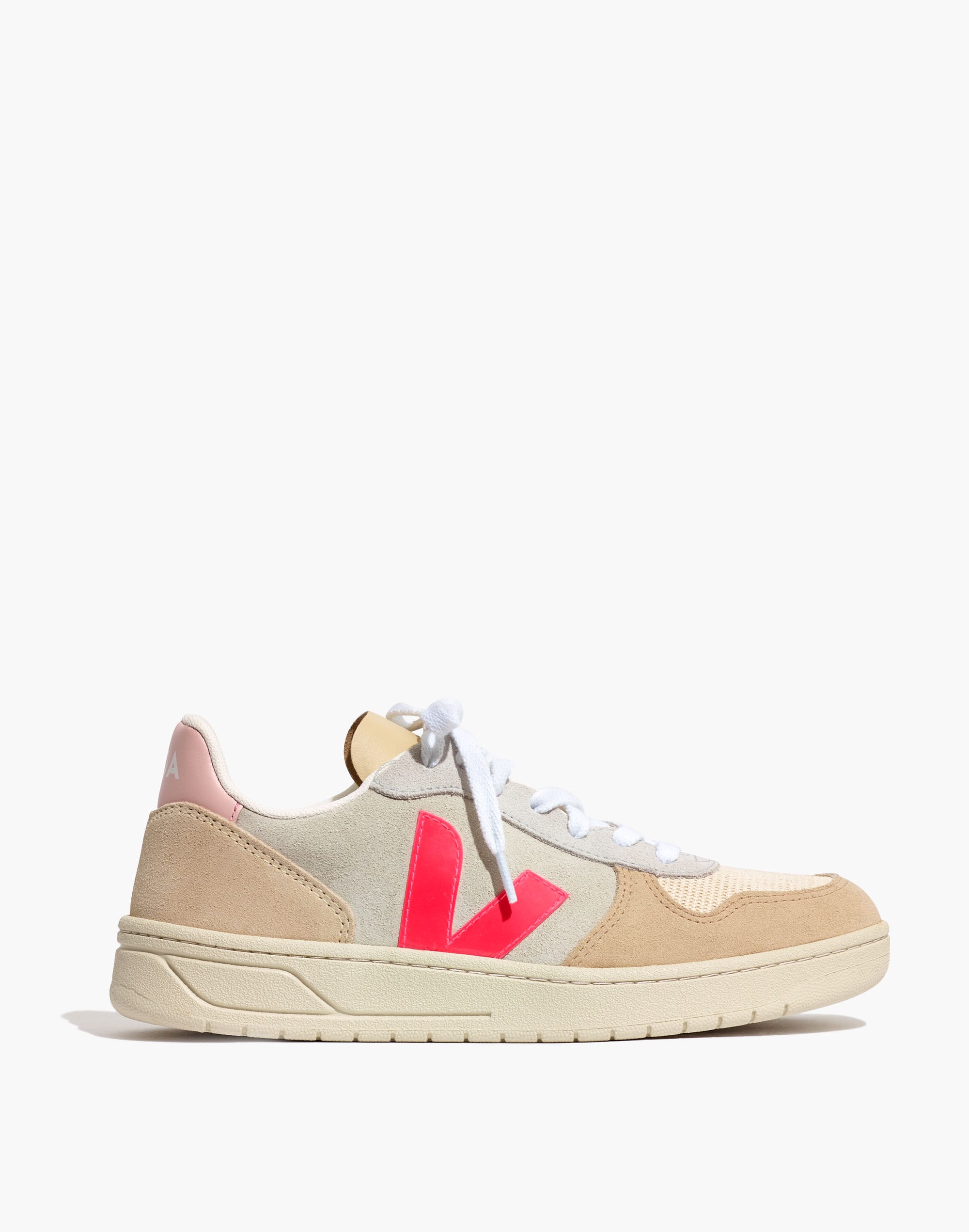 Veja&trade; Suede V-10 Sneakers in Pink