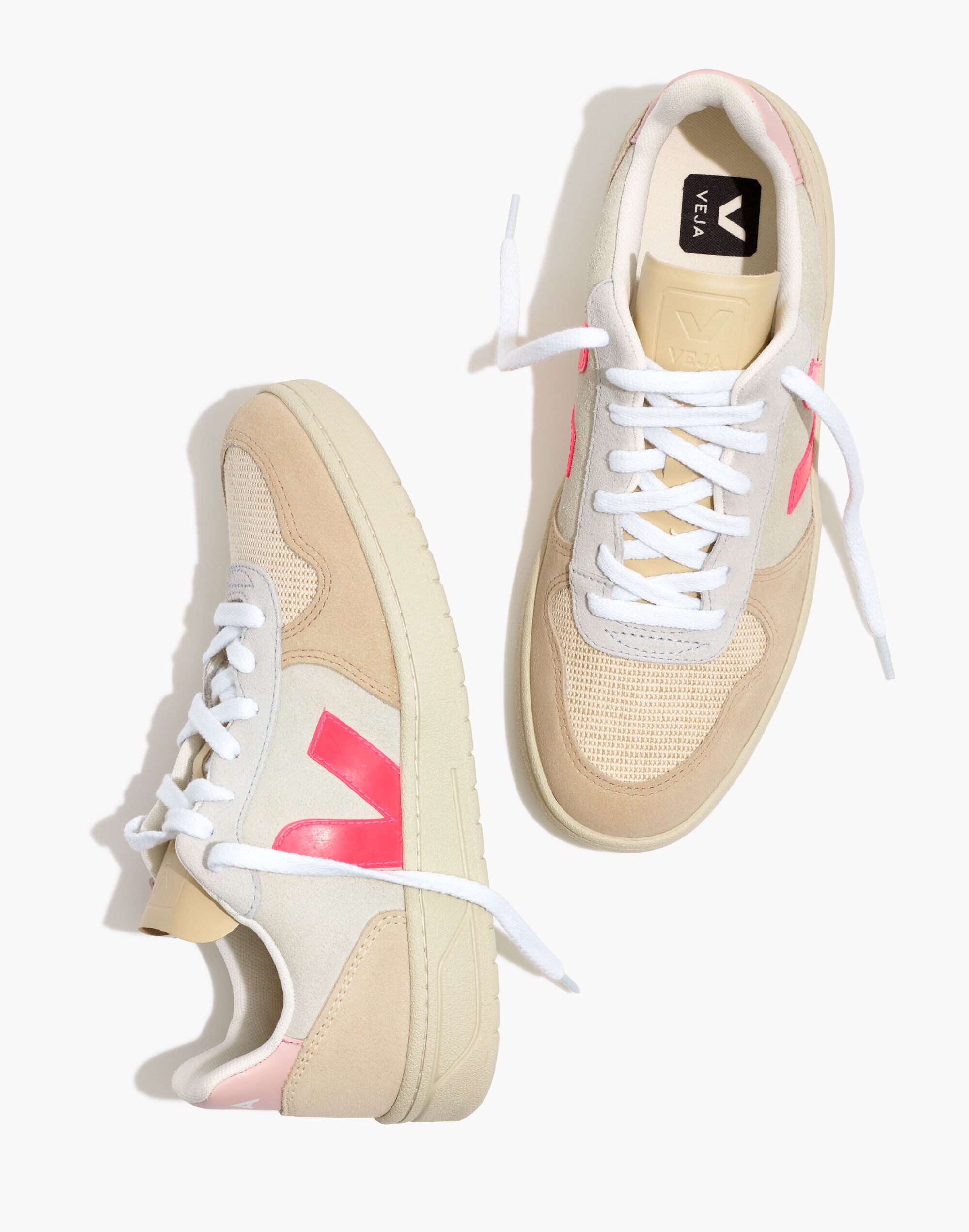 Veja&trade; Suede V-10 Sneakers in Pink