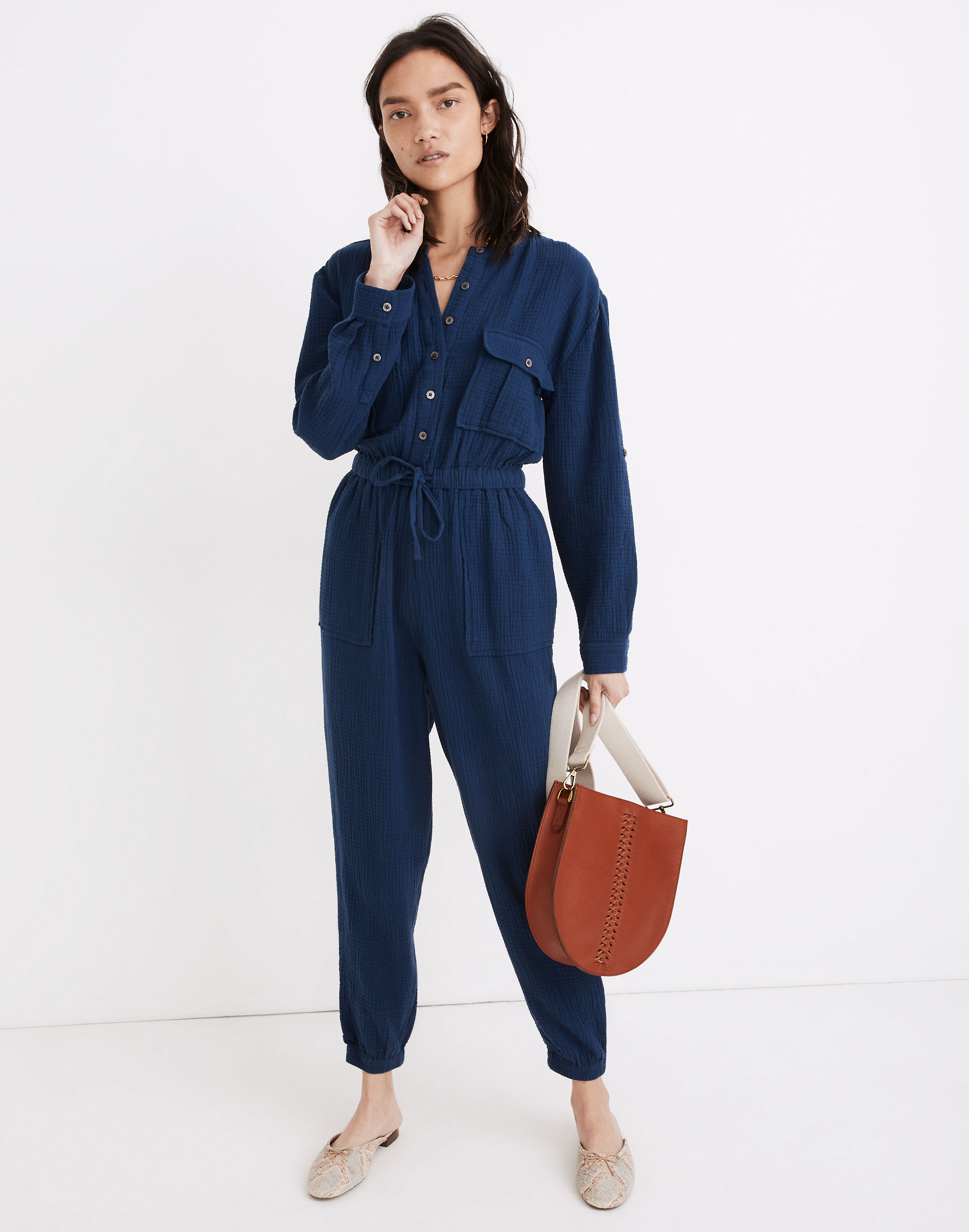 Lightspun Tapered-Leg Jumpsuit