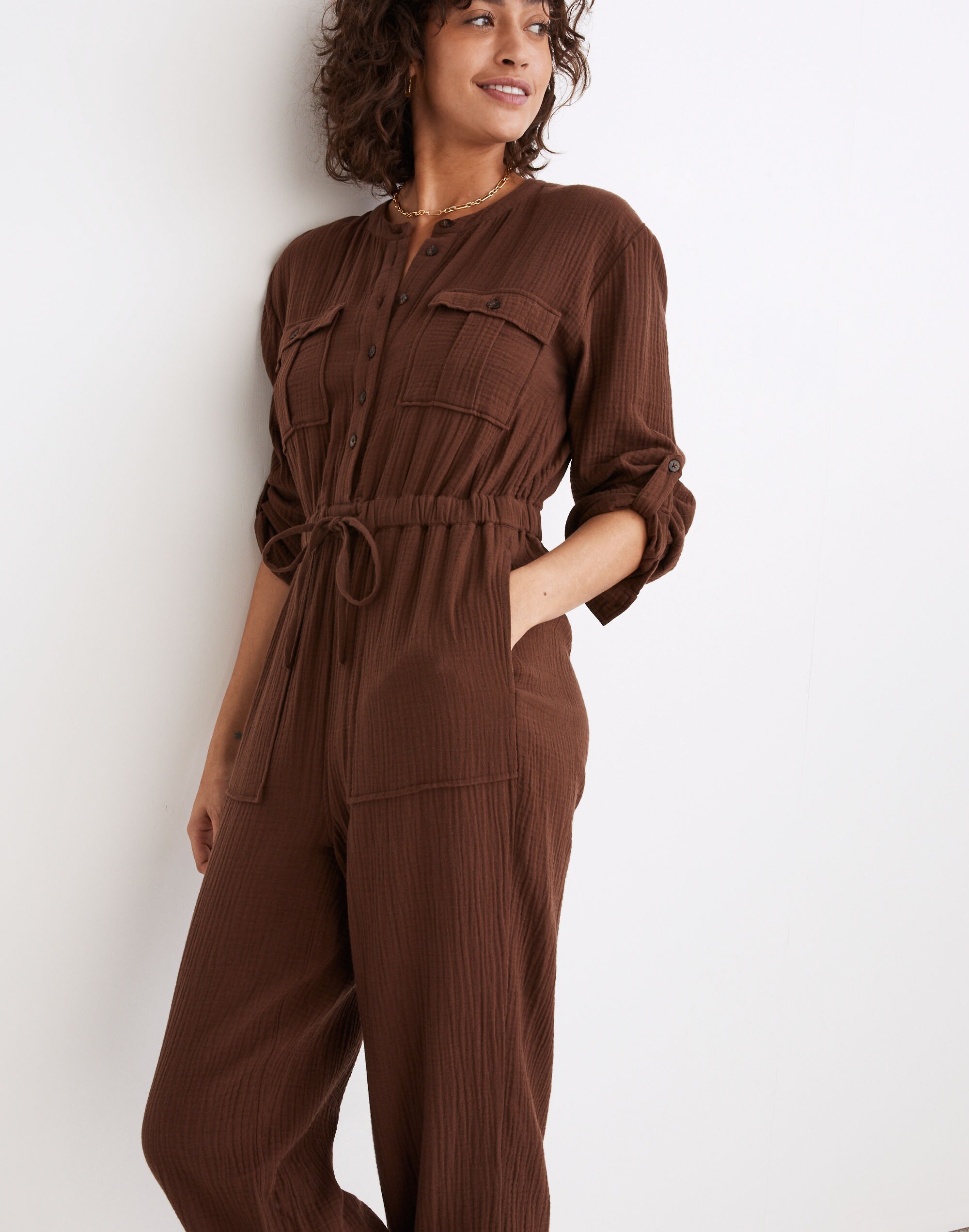 Lightspun Tapered-Leg Jumpsuit