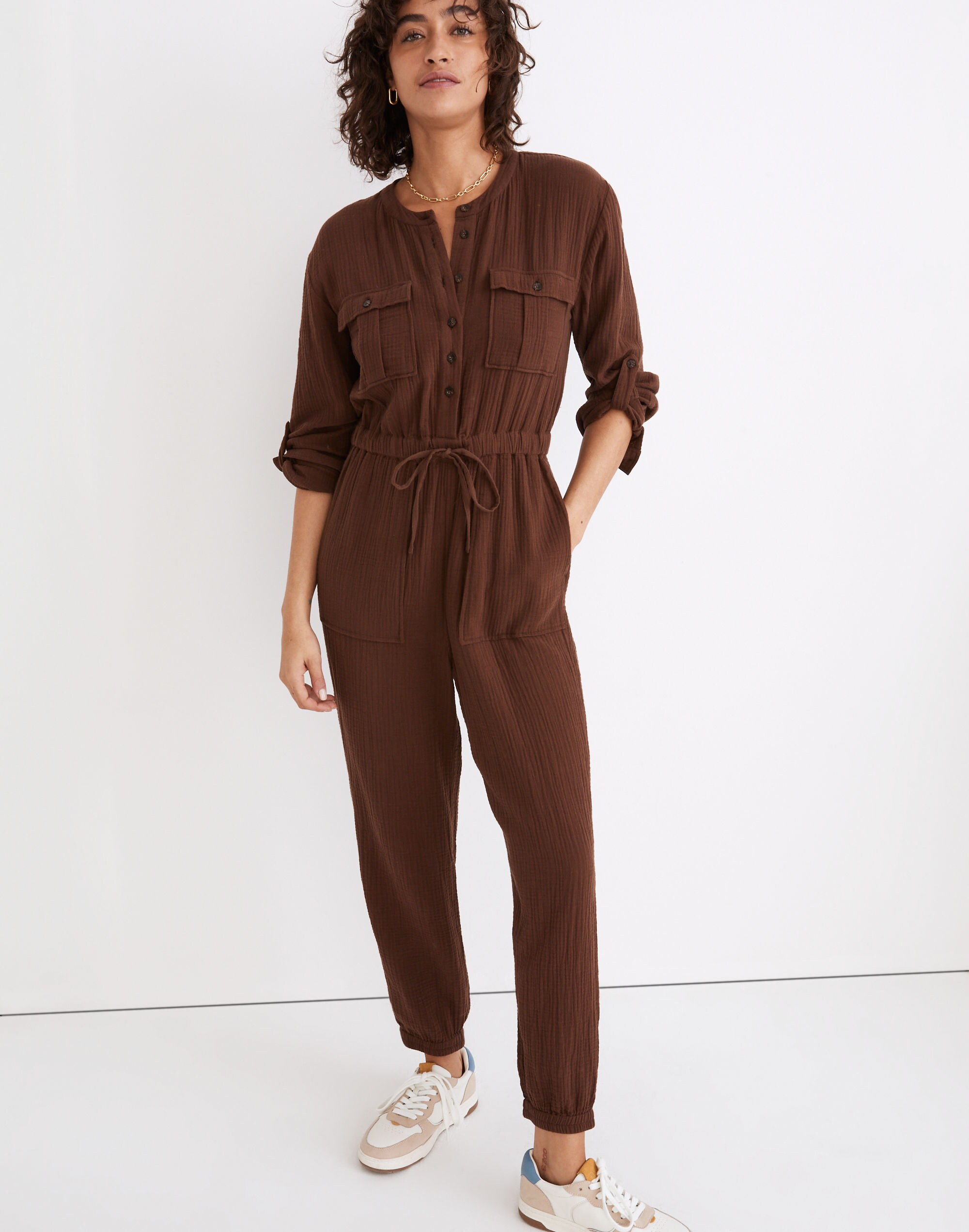 Lightspun Tapered-Leg Jumpsuit