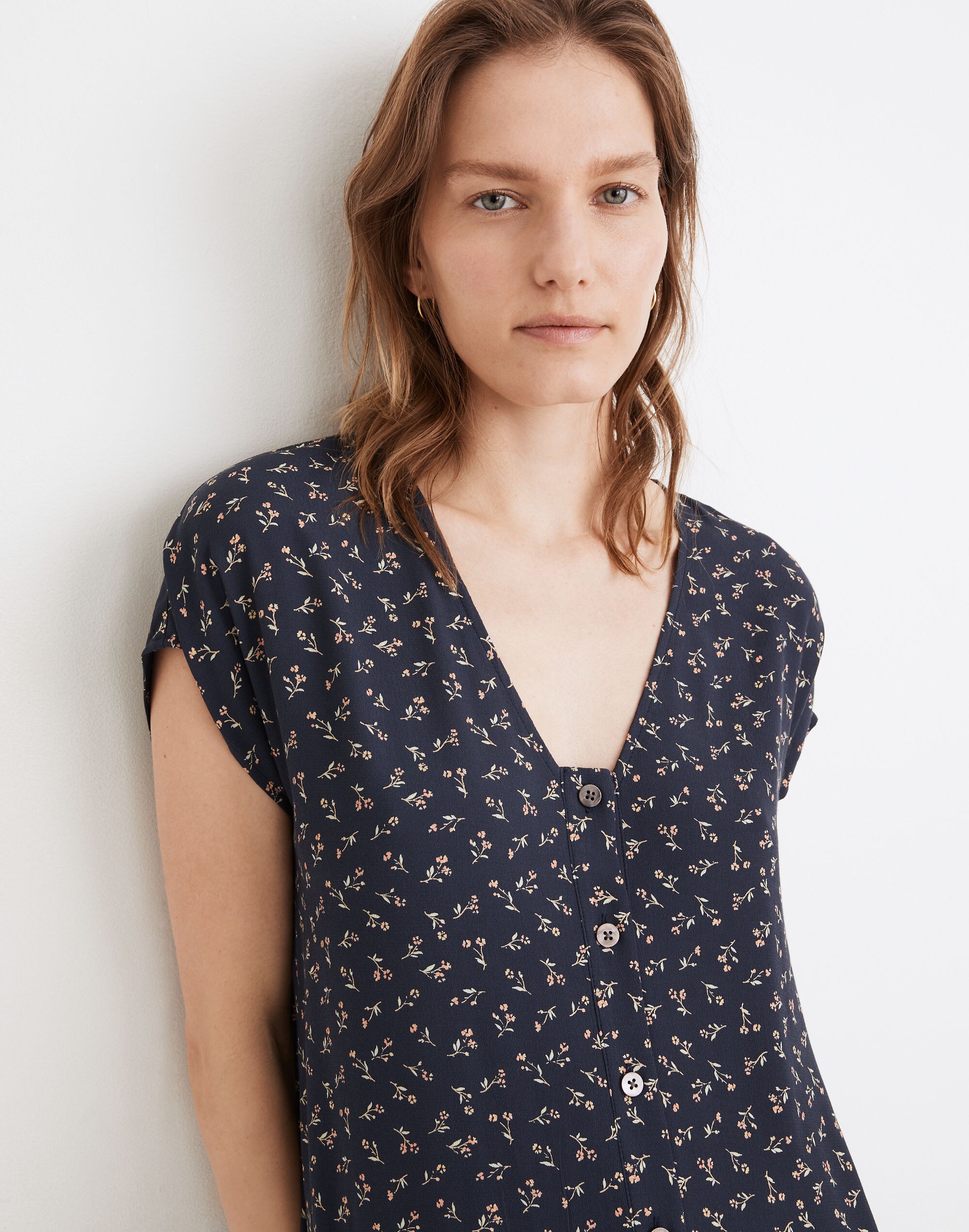 Petite Easy Midi Dress in Spring Fling