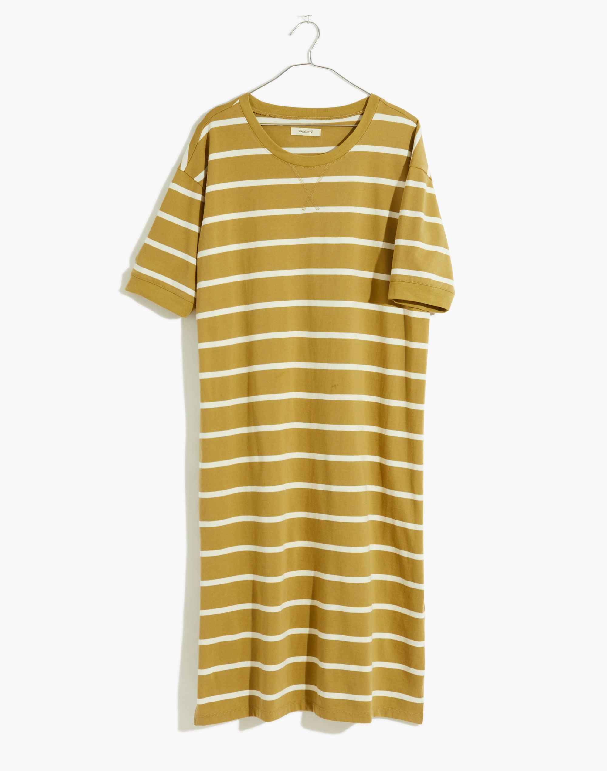 Tee Dress in Colorblock Stripe