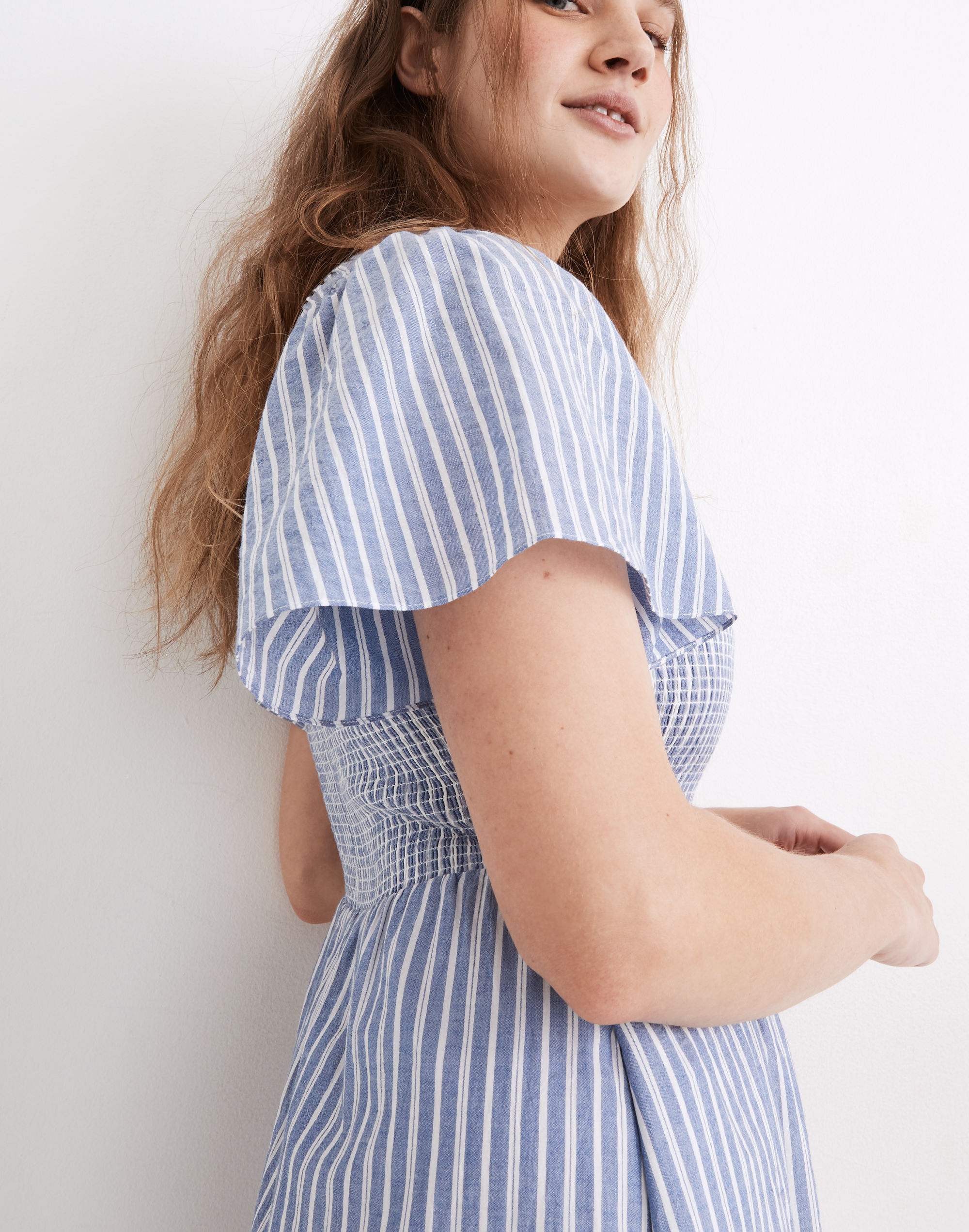 Petite Lucie Smocked Midi Dress