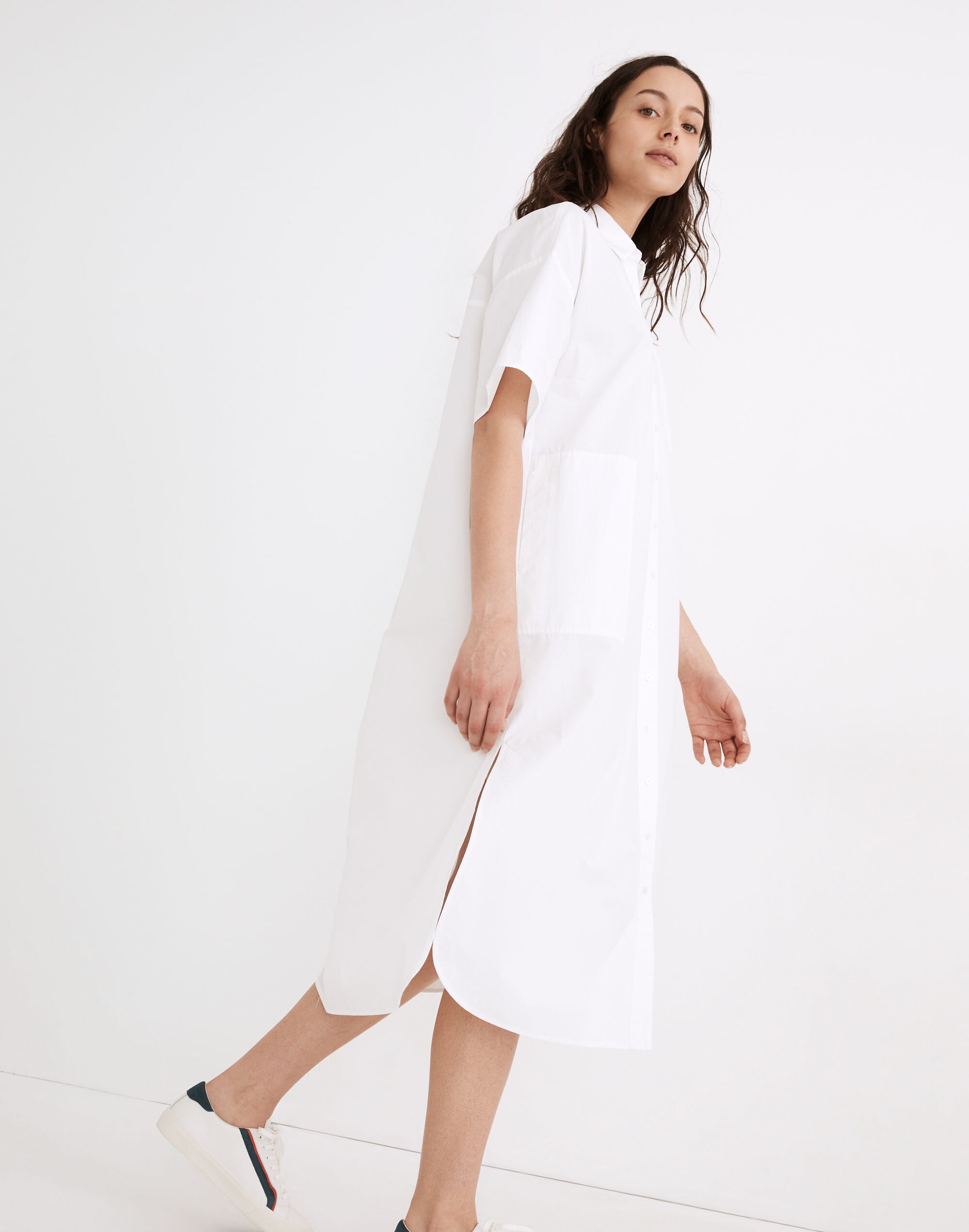 Petite Oversized Midi Shirtdress