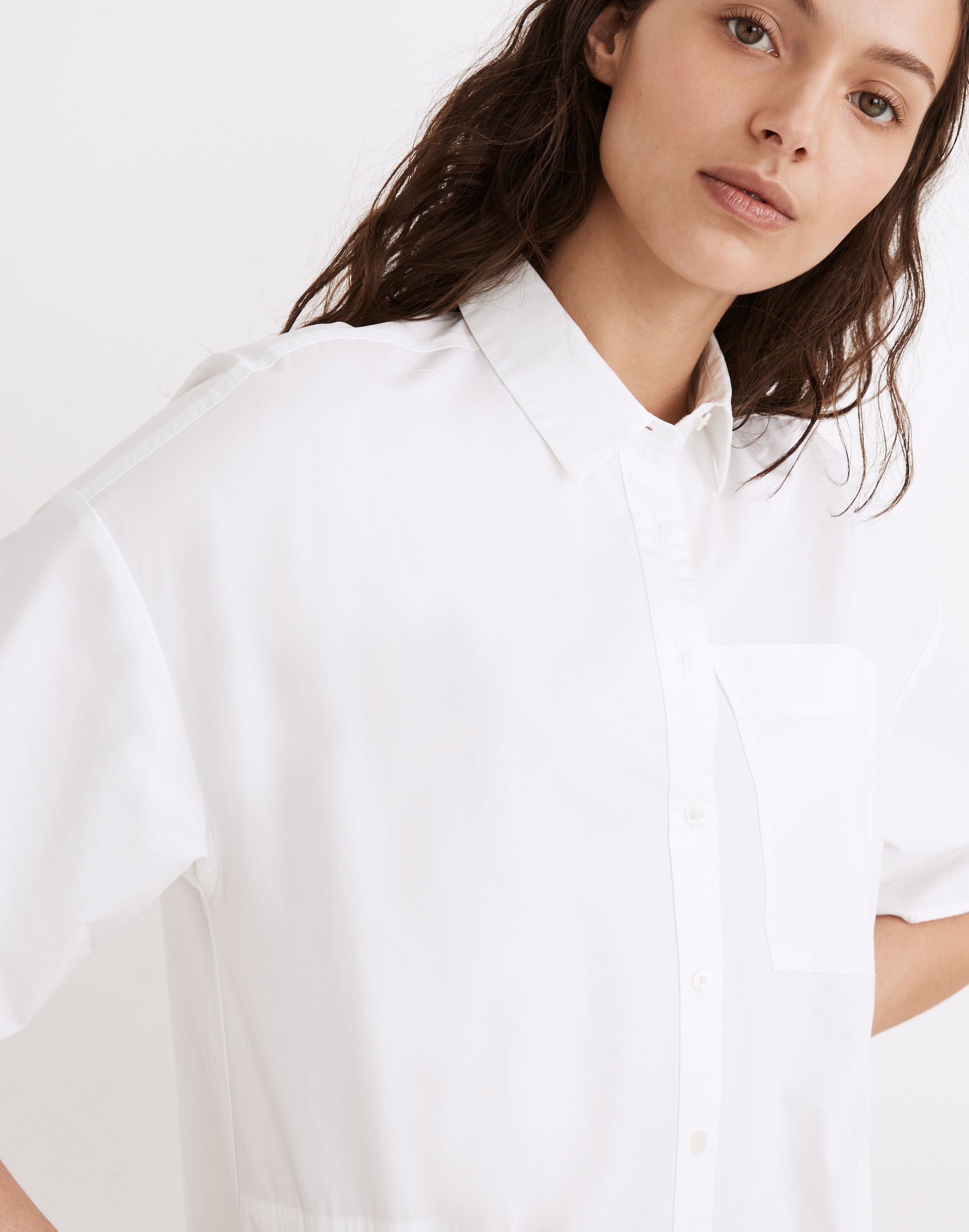 Petite Oversized Midi Shirtdress