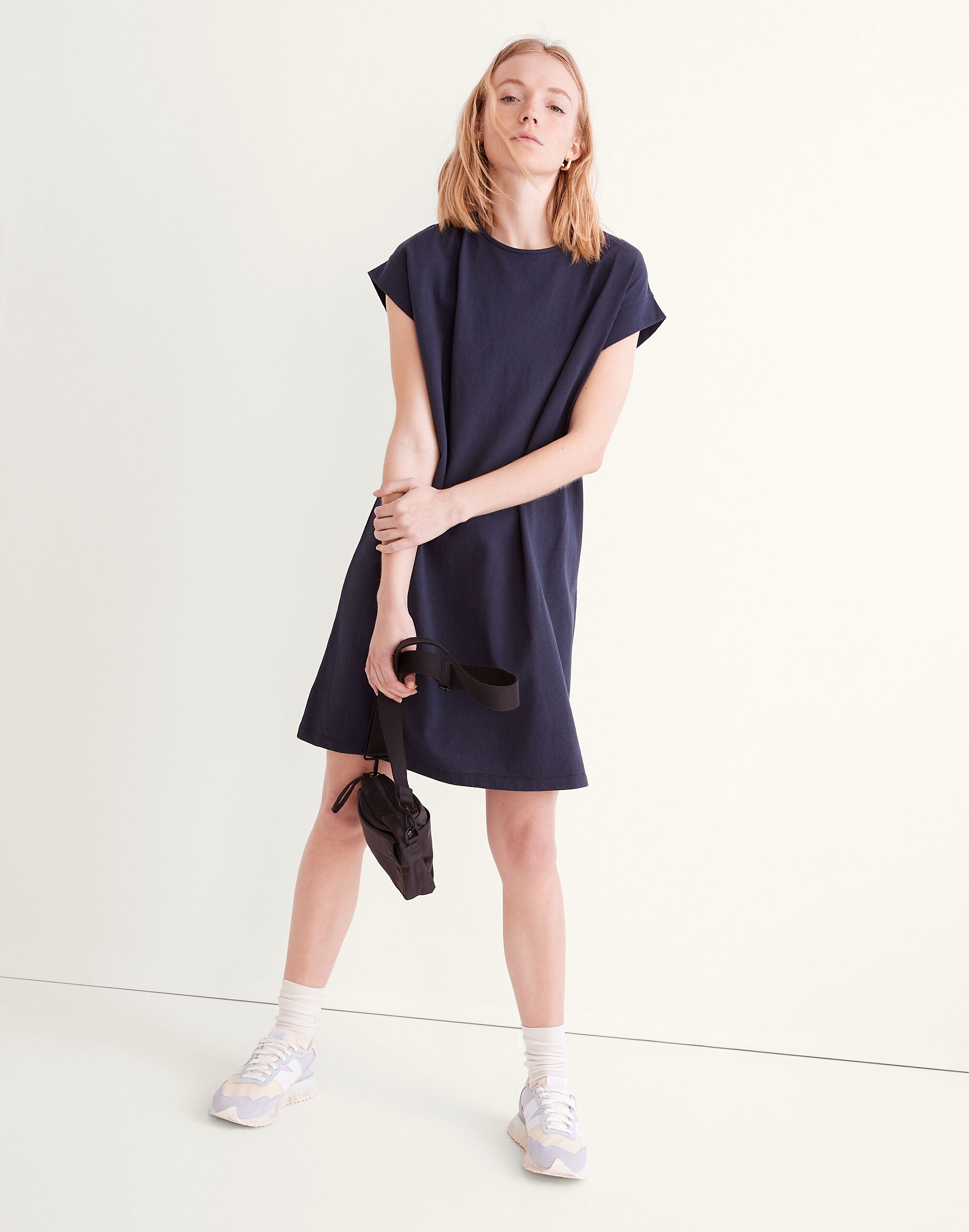 Organic Cotton Cap-Sleeve Tee Dress