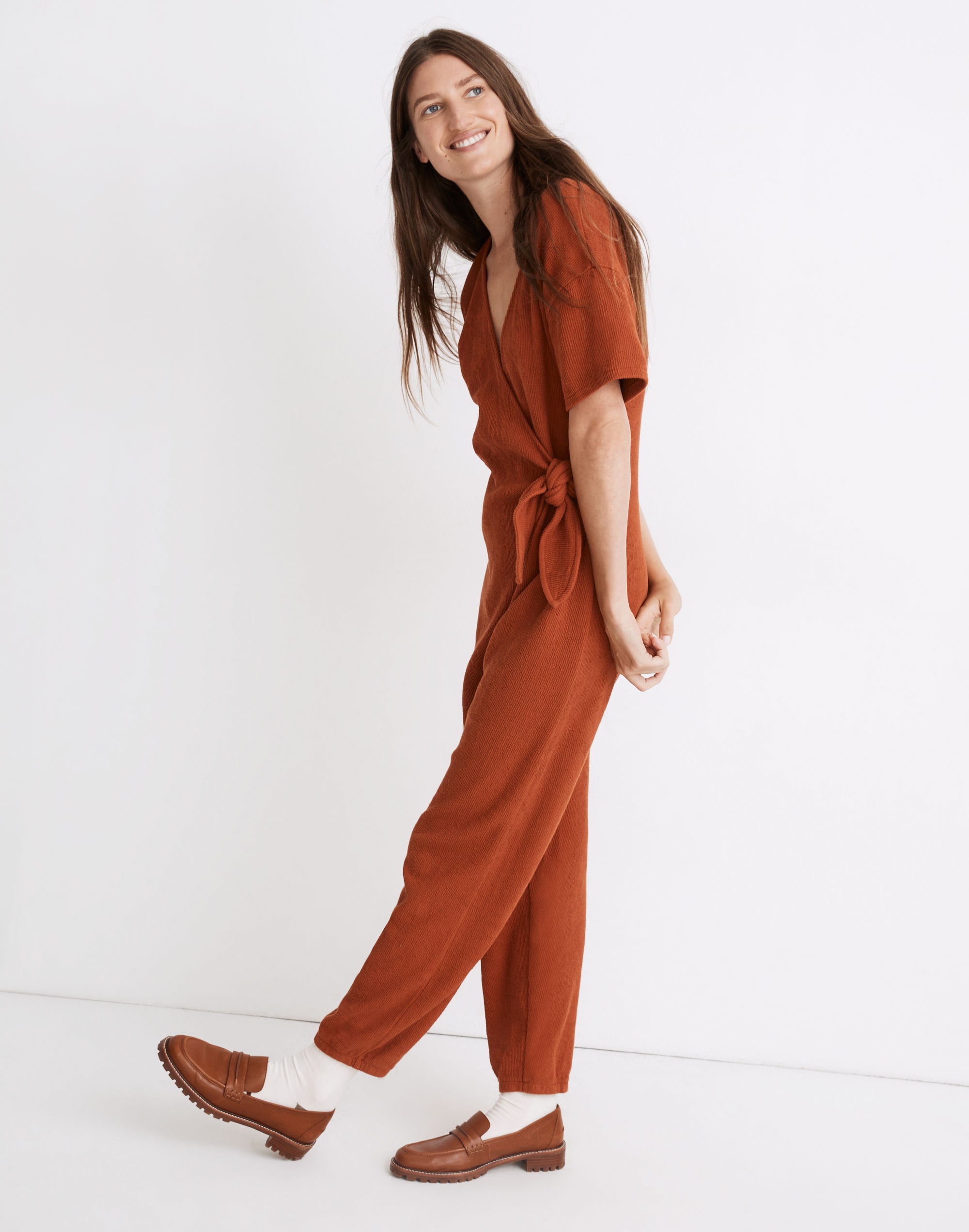 Knit Tie-Knot Jumpsuit