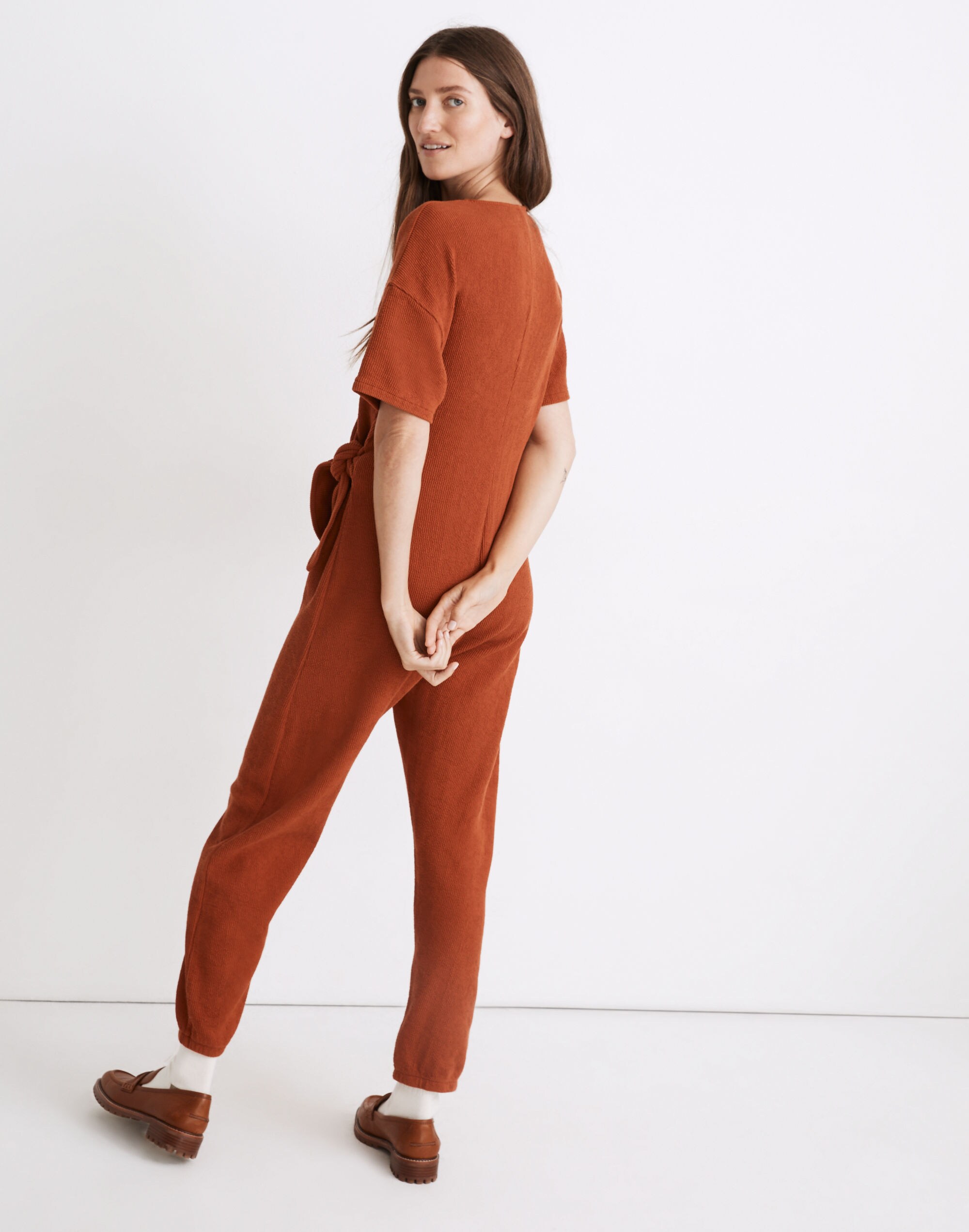 Knit Tie-Knot Jumpsuit
