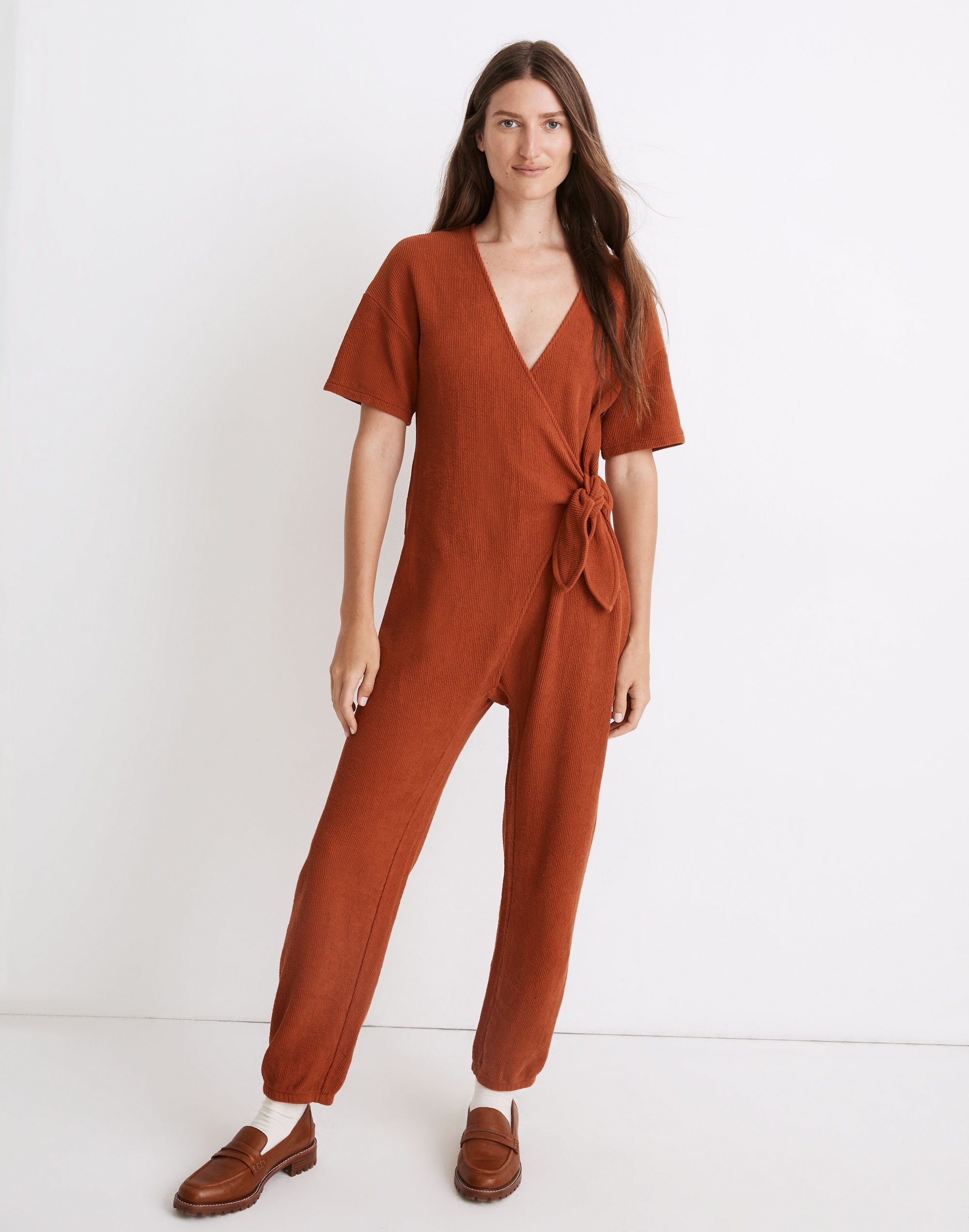 Knit Tie-Knot Jumpsuit