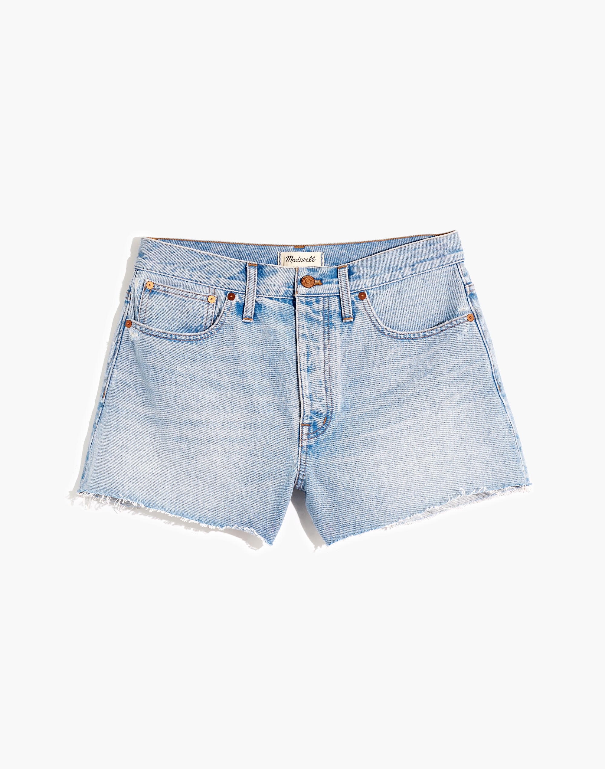 Curvy Relaxed Denim Shorts in Cedarcroft Wash