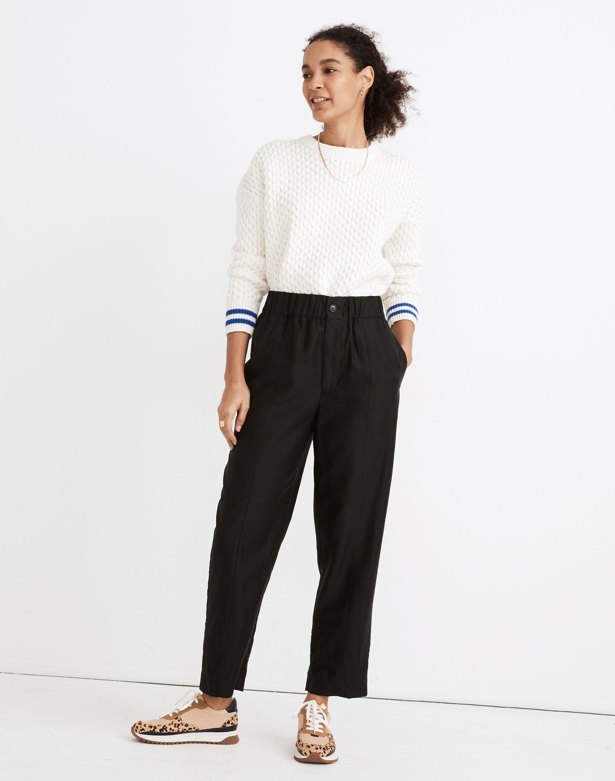 tapered huston pull-on crop pants