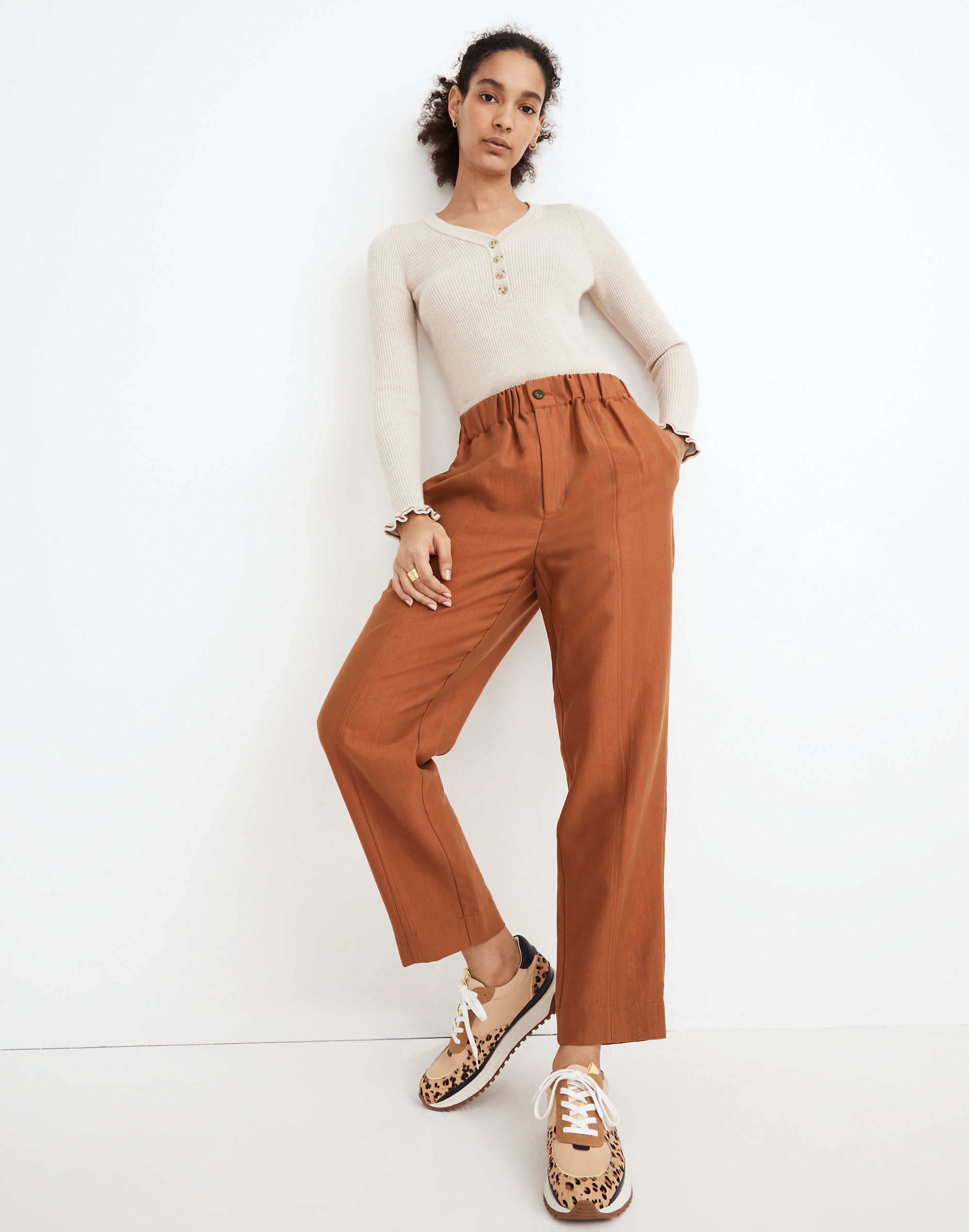 Tapered Huston Pull-On Crop Pants