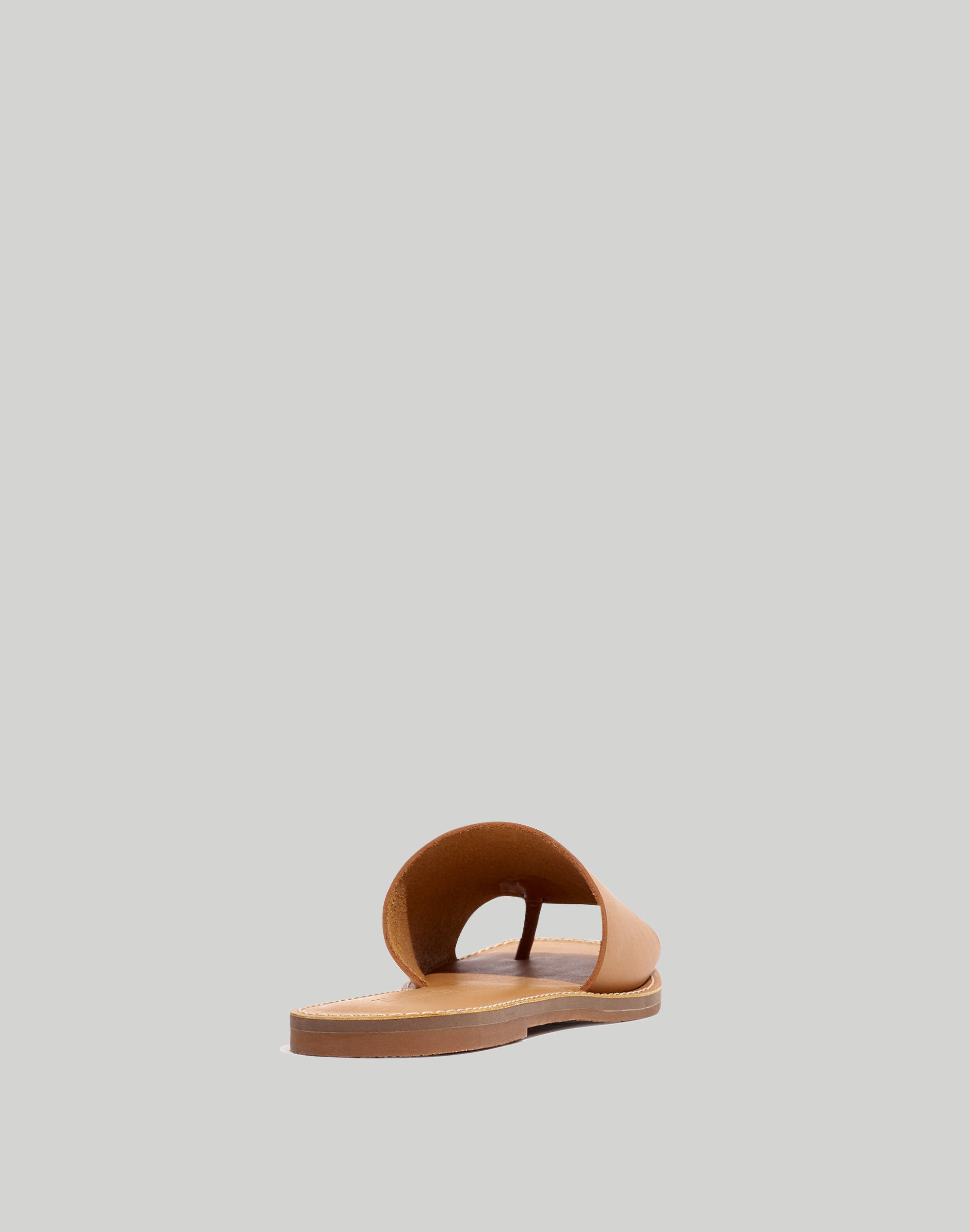 The Boardwalk Post Slide Sandal in Leather