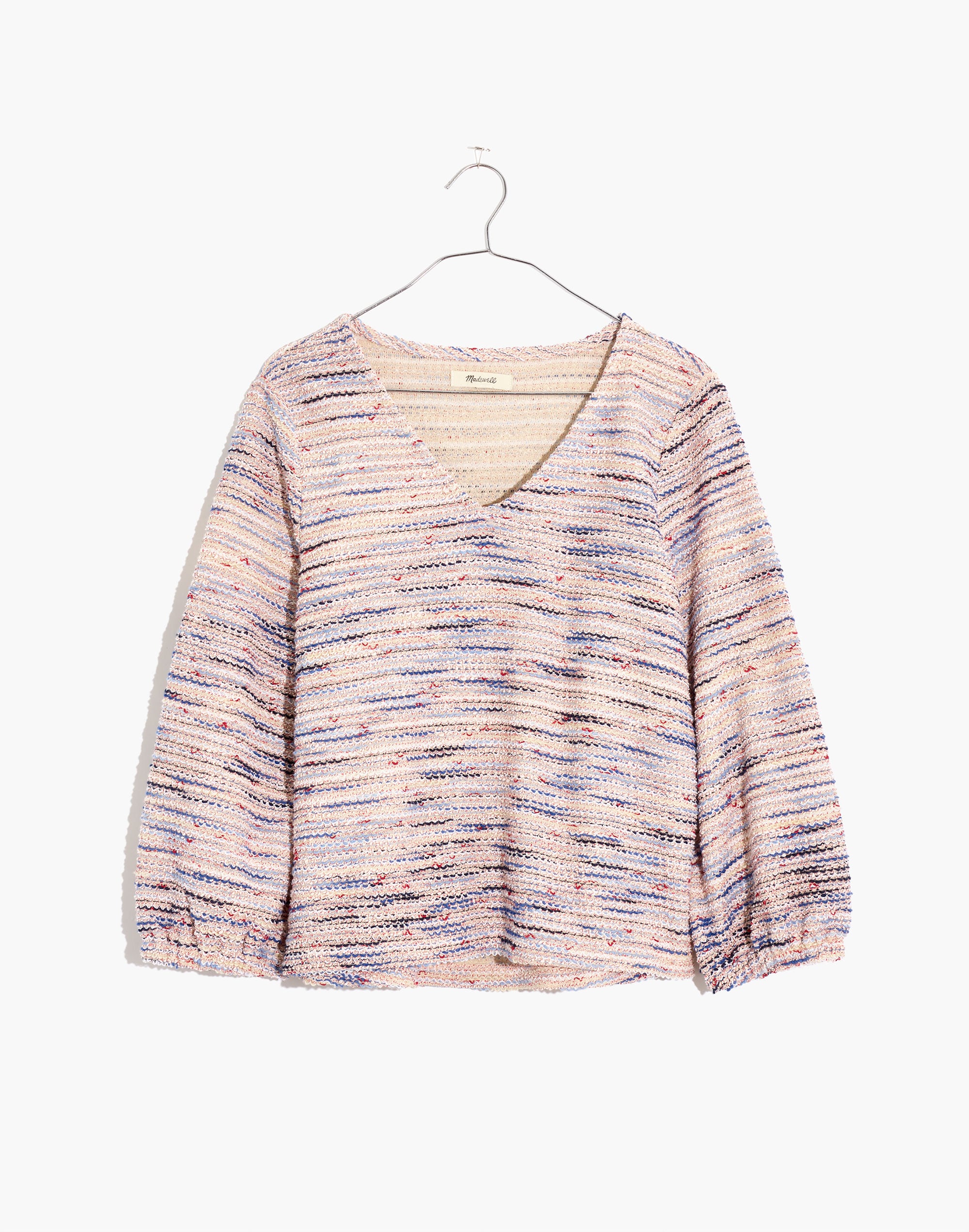 Rainbow Jacquard Full-Sleeve Top