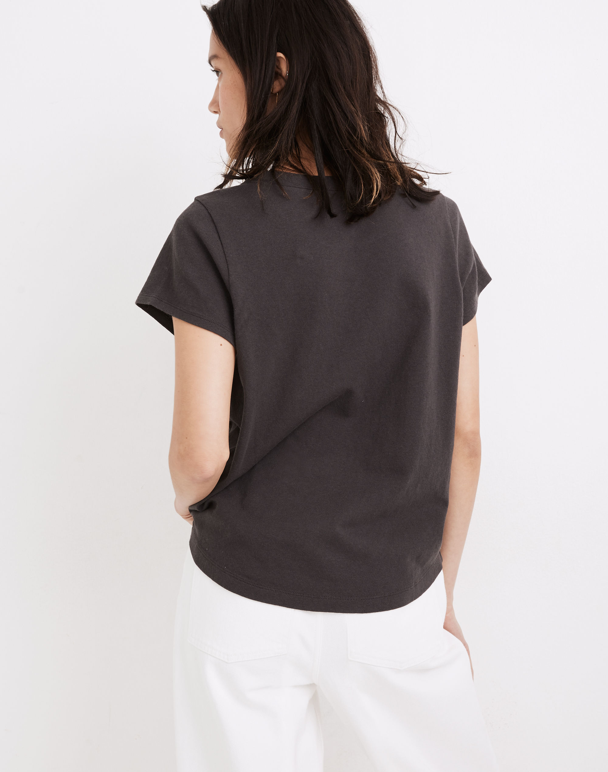 Let Us Be the Sky Graphic Shrunken Shirttail Tee