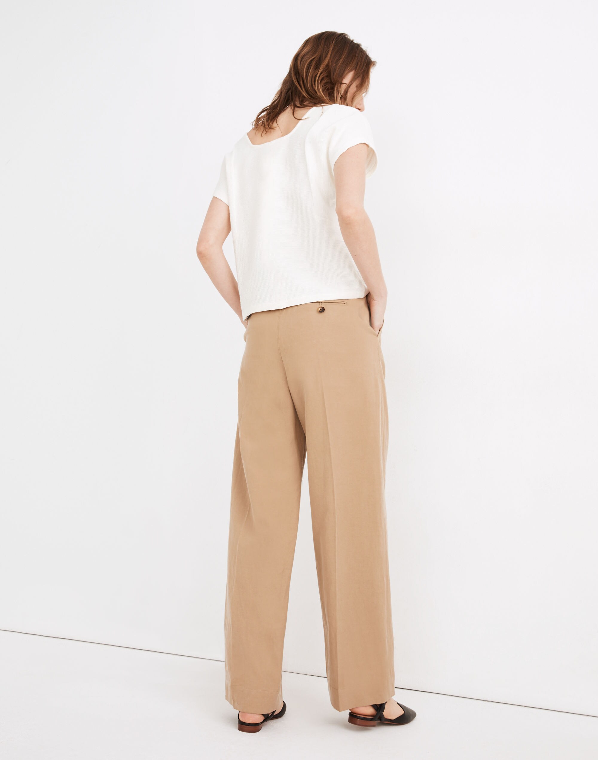 Ottoman Jacquard Square-Neck Top